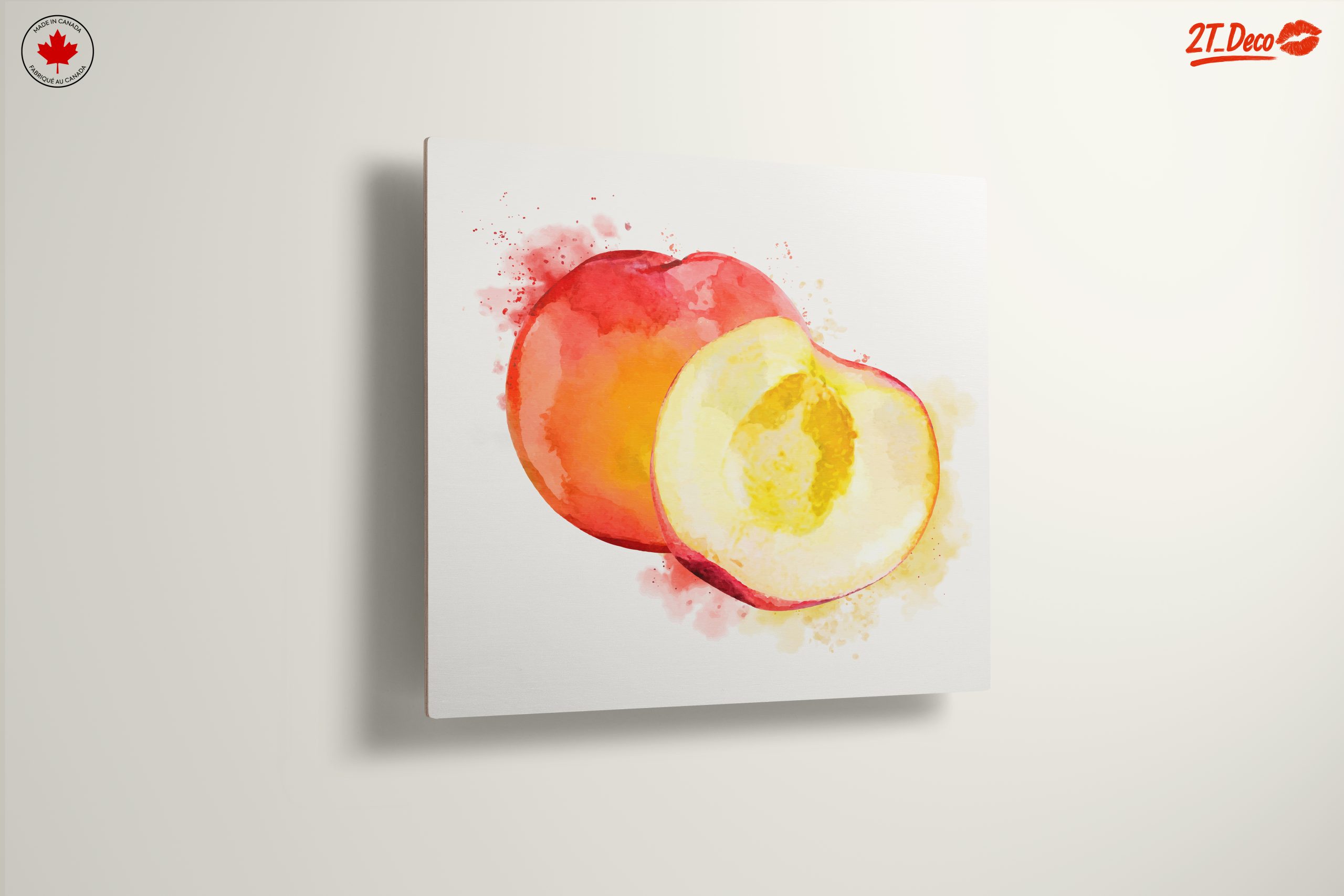 Vibrant Abstract Peach Art - Image 13