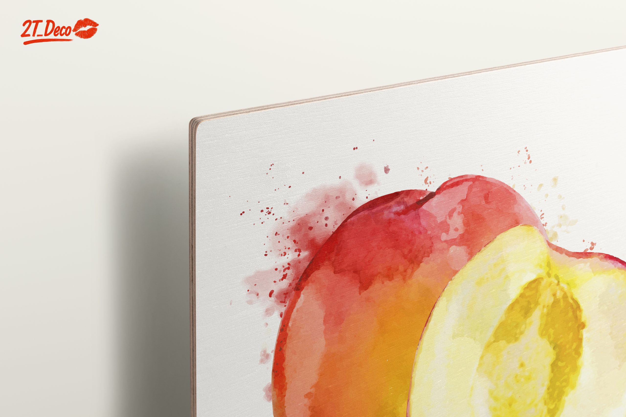 Vibrant Abstract Peach Art - Image 15