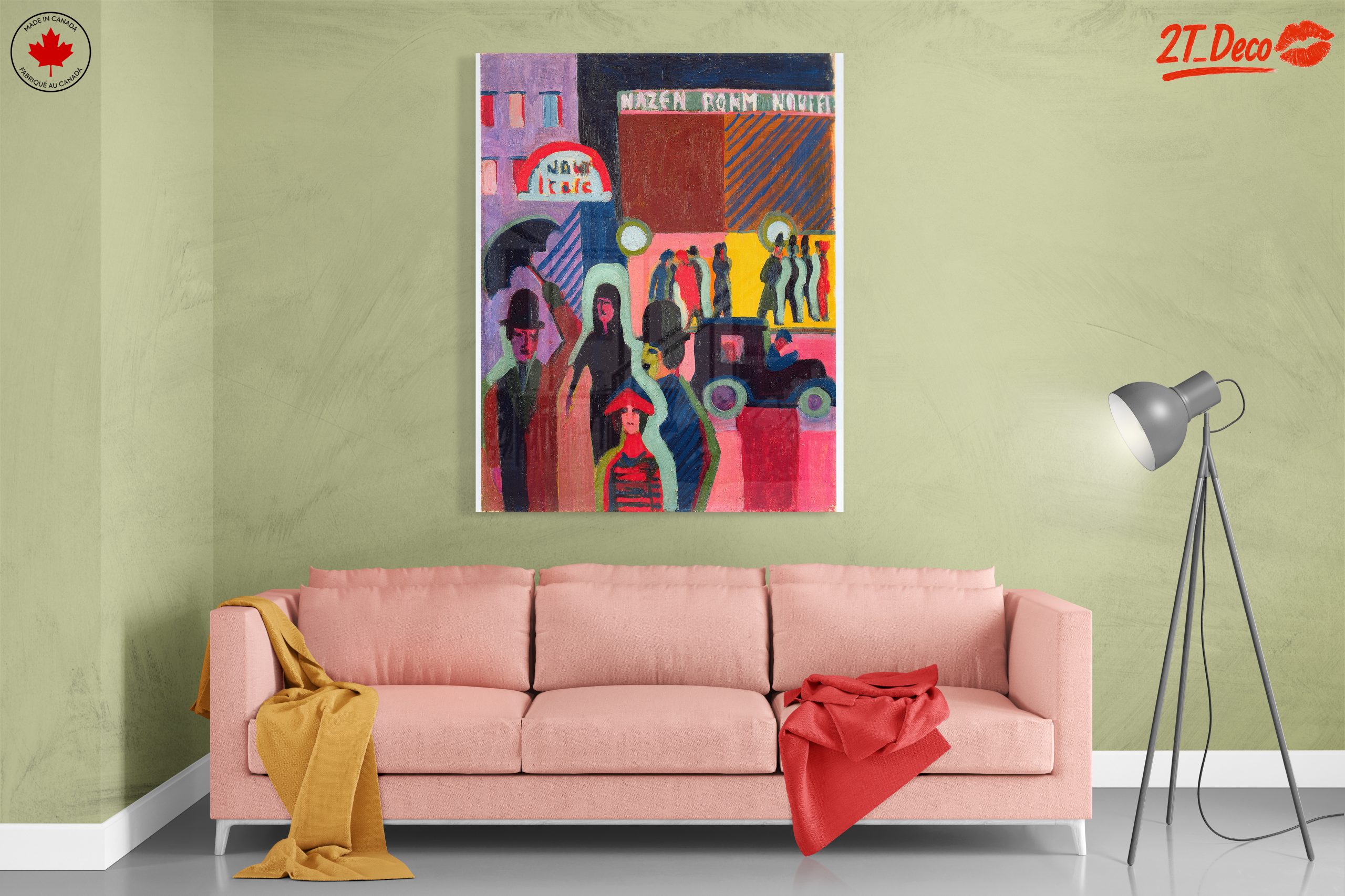 Vibrant Urban Scene in Bold Colors - Image 7