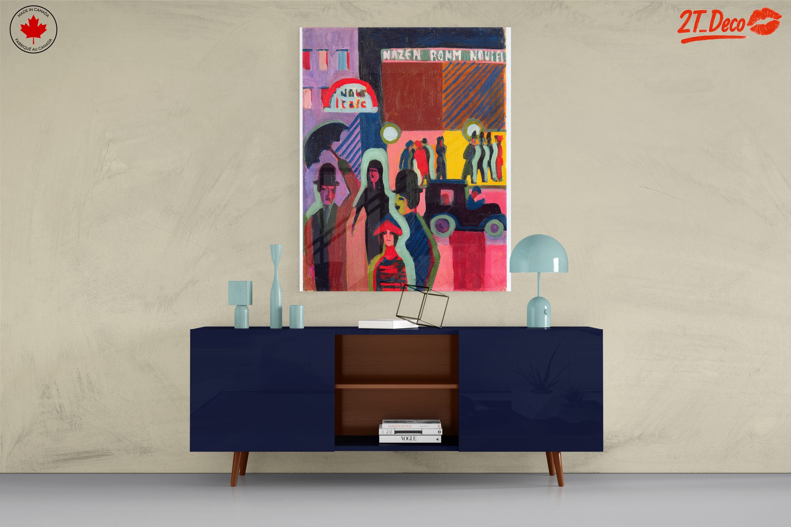 Vibrant Urban Scene in Bold Colors - Image 8