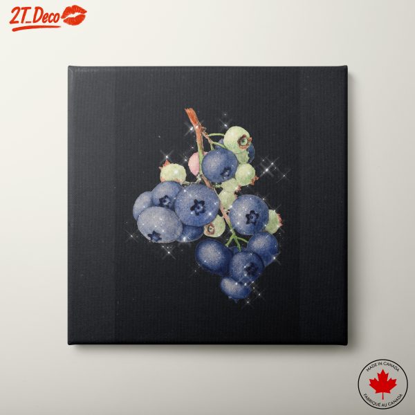 Blueberry Abstract Food Art Design