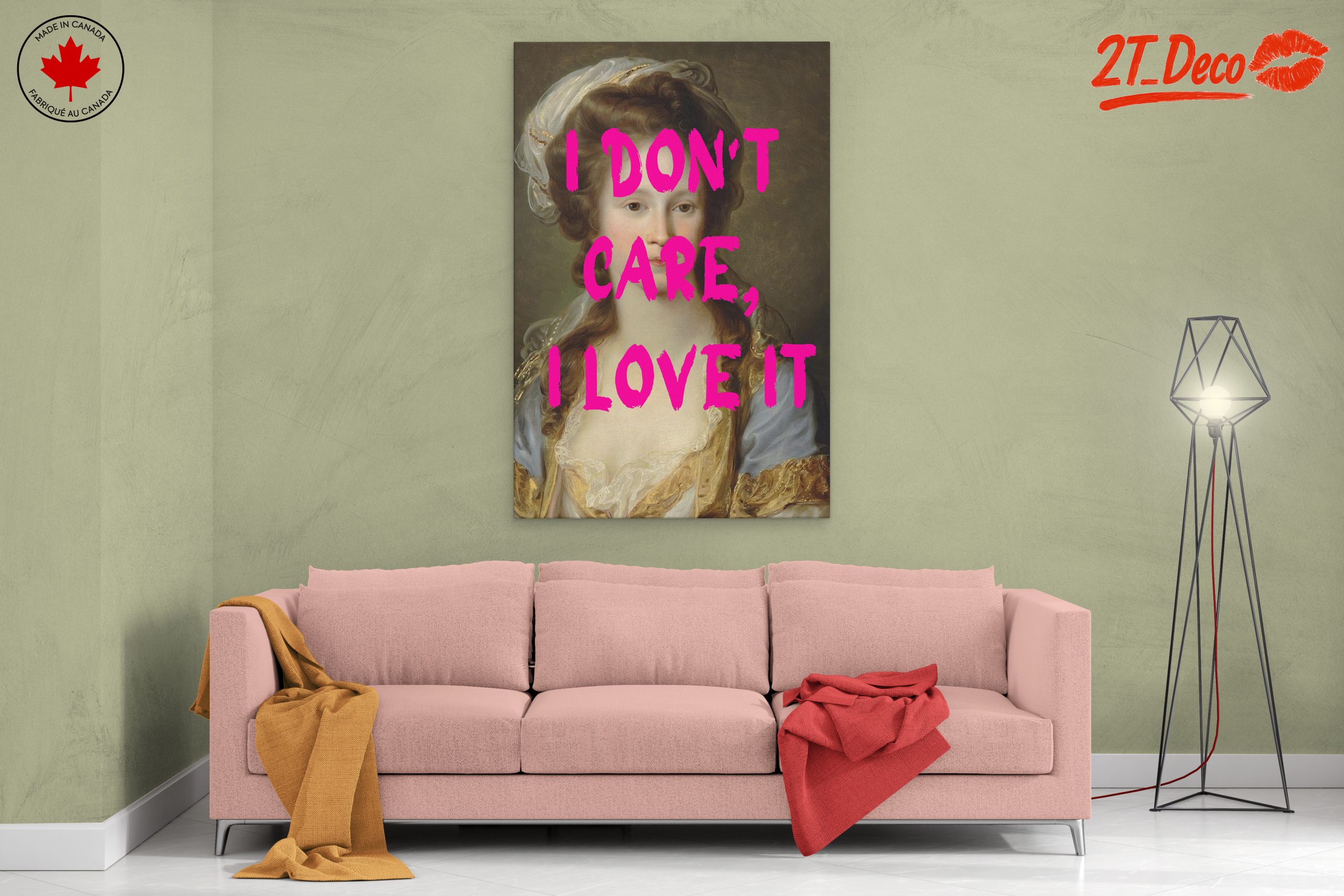 Bold Contemporary Pop Art With Text - Image 2