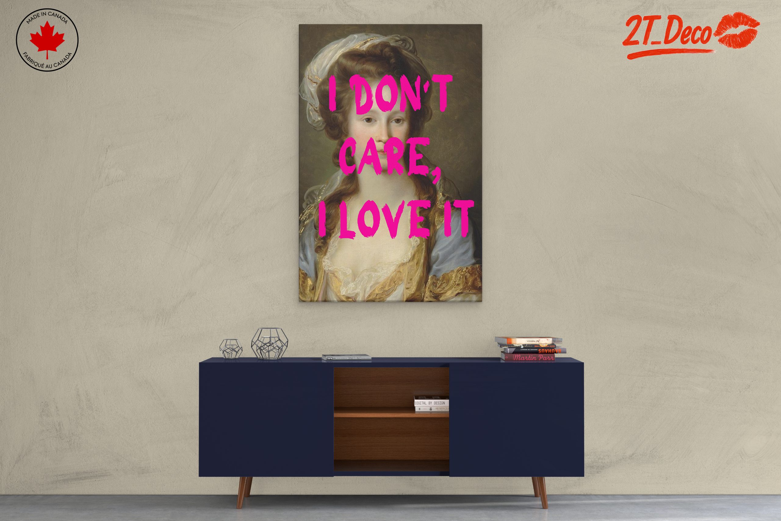 Bold Contemporary Pop Art With Text - Image 3