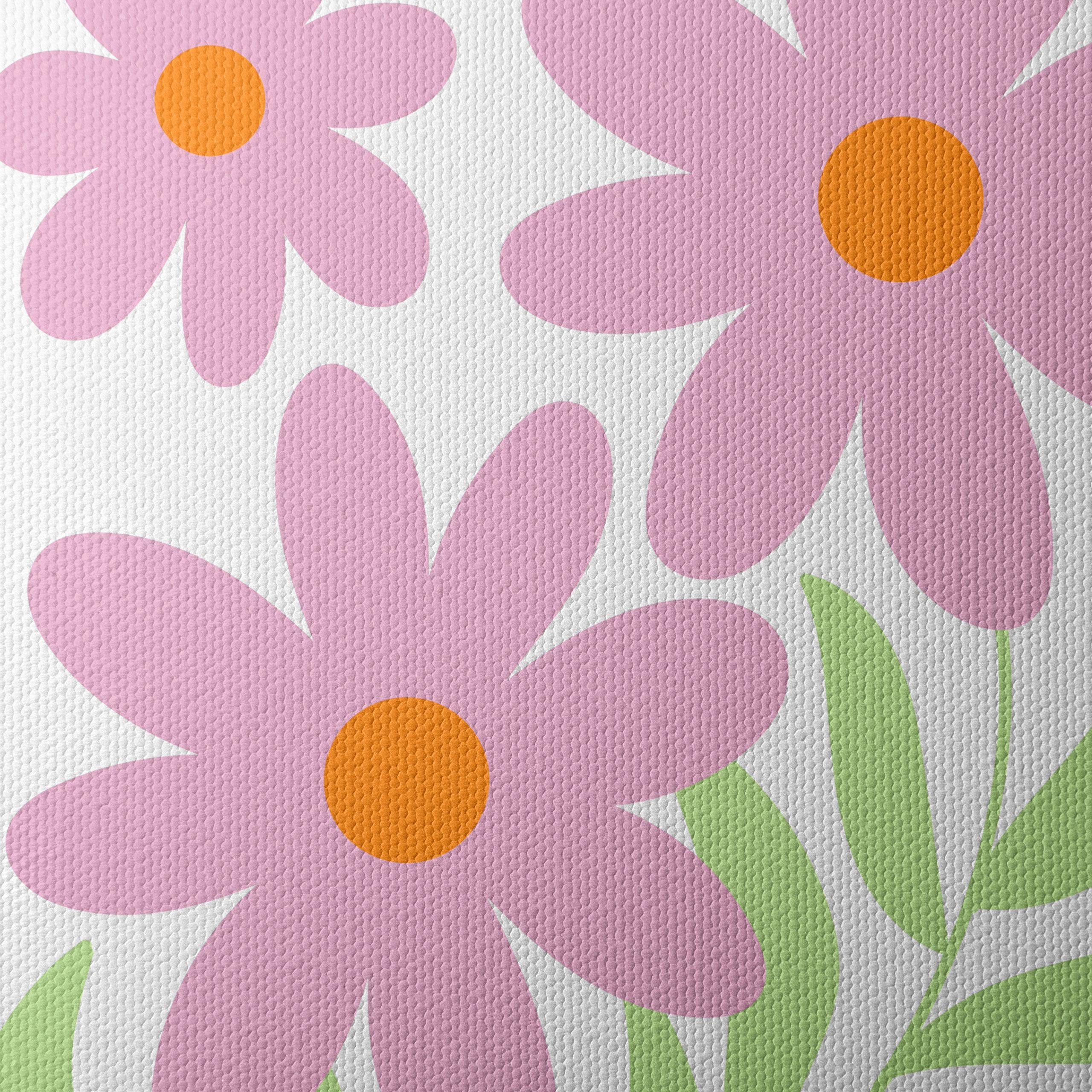 Stylized Pink Floral Art for Minimalist Decor - Image 4