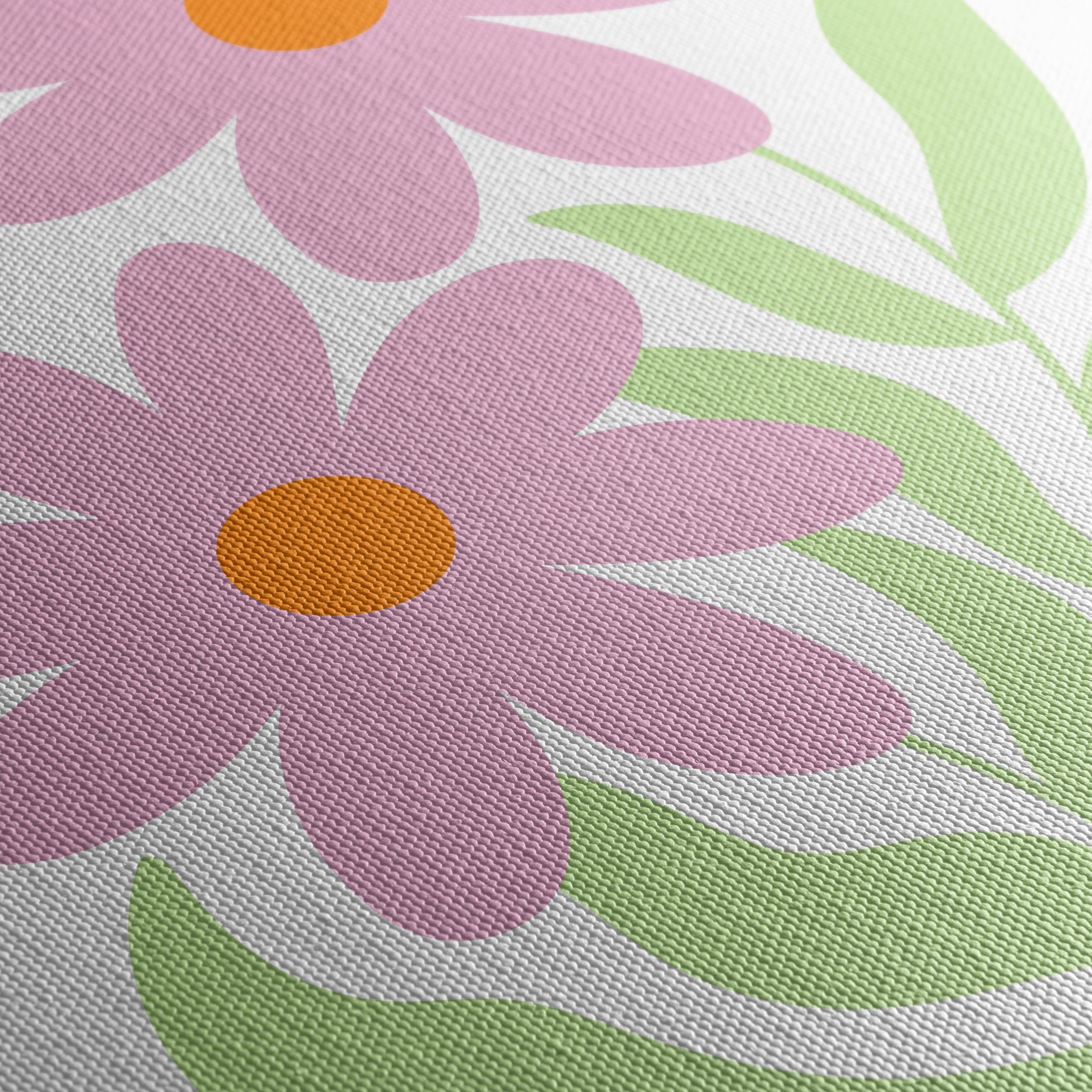 Stylized Pink Floral Art for Minimalist Decor - Image 5