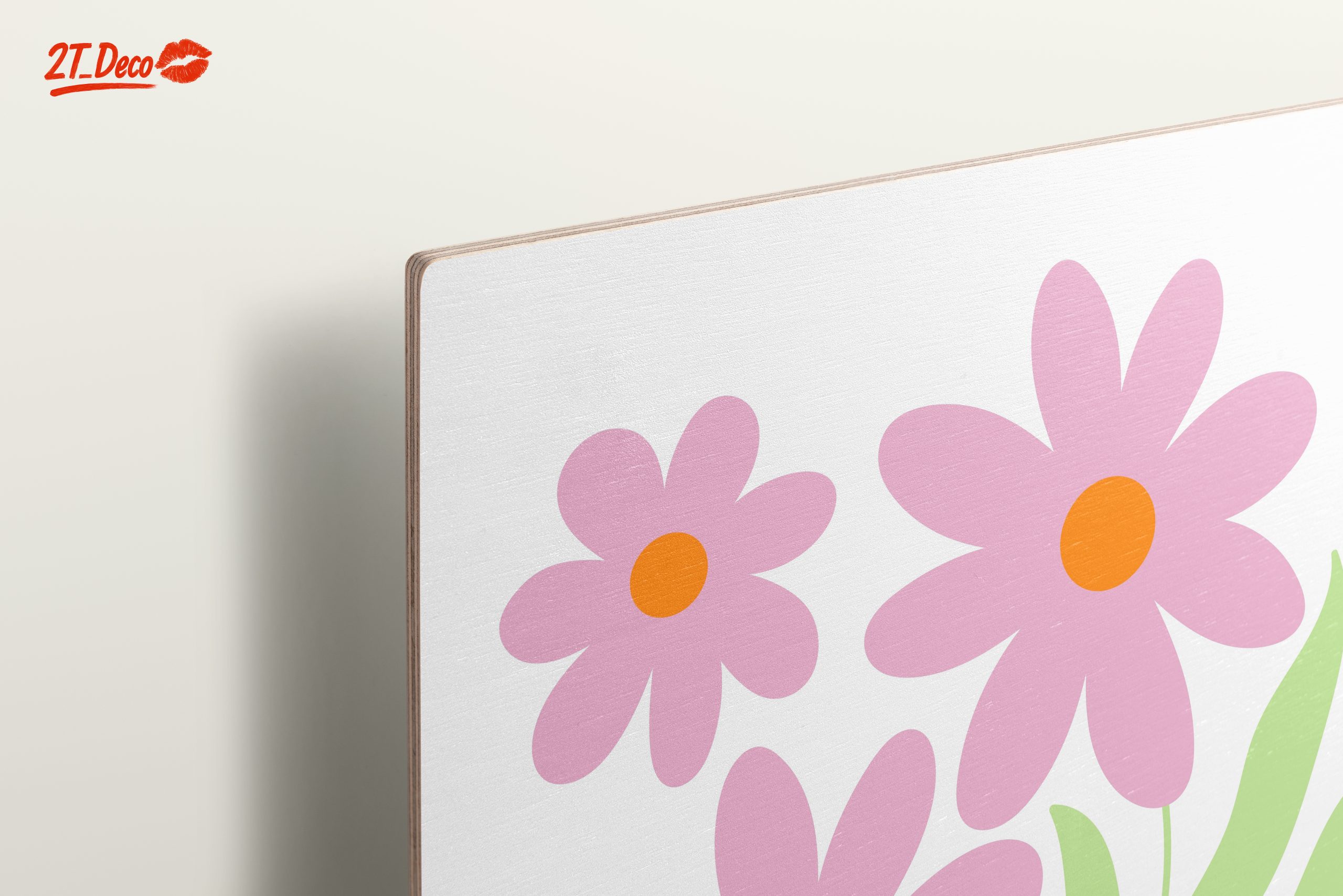 Stylized Pink Floral Art for Minimalist Decor - Image 15