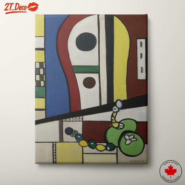 Abstract Representation of Figures in Bold Colors