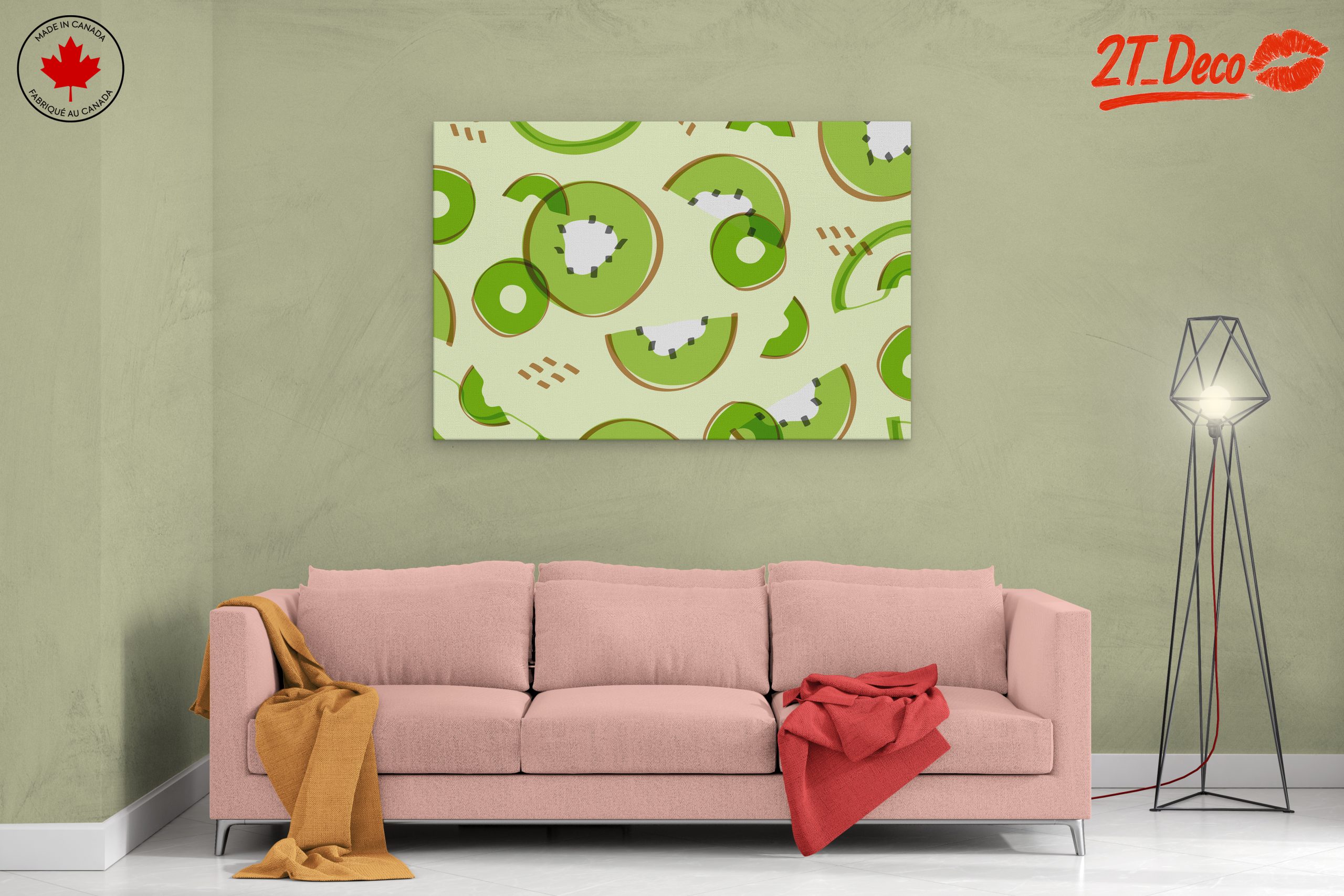 Playful Abstract Kiwi Art - Image 2