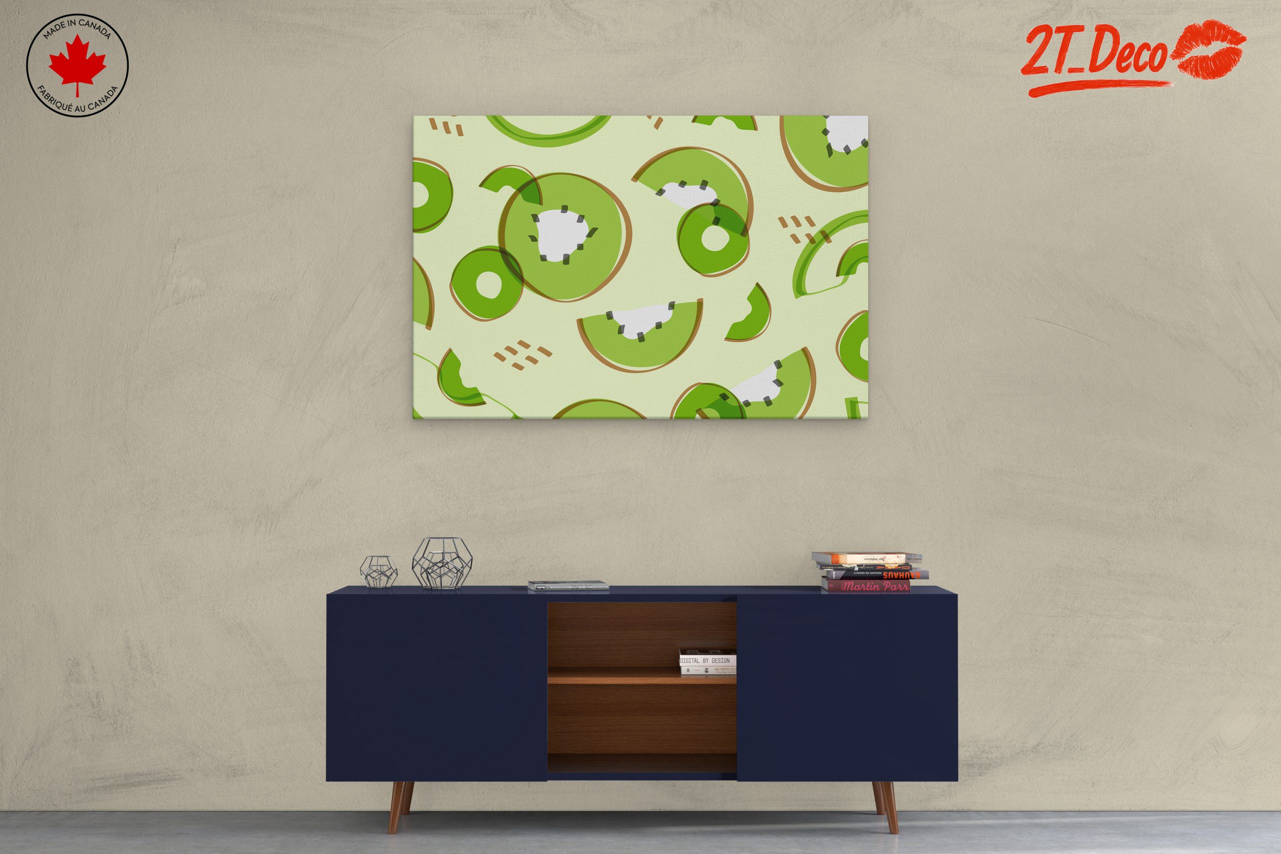 Playful Abstract Kiwi Art - Image 3