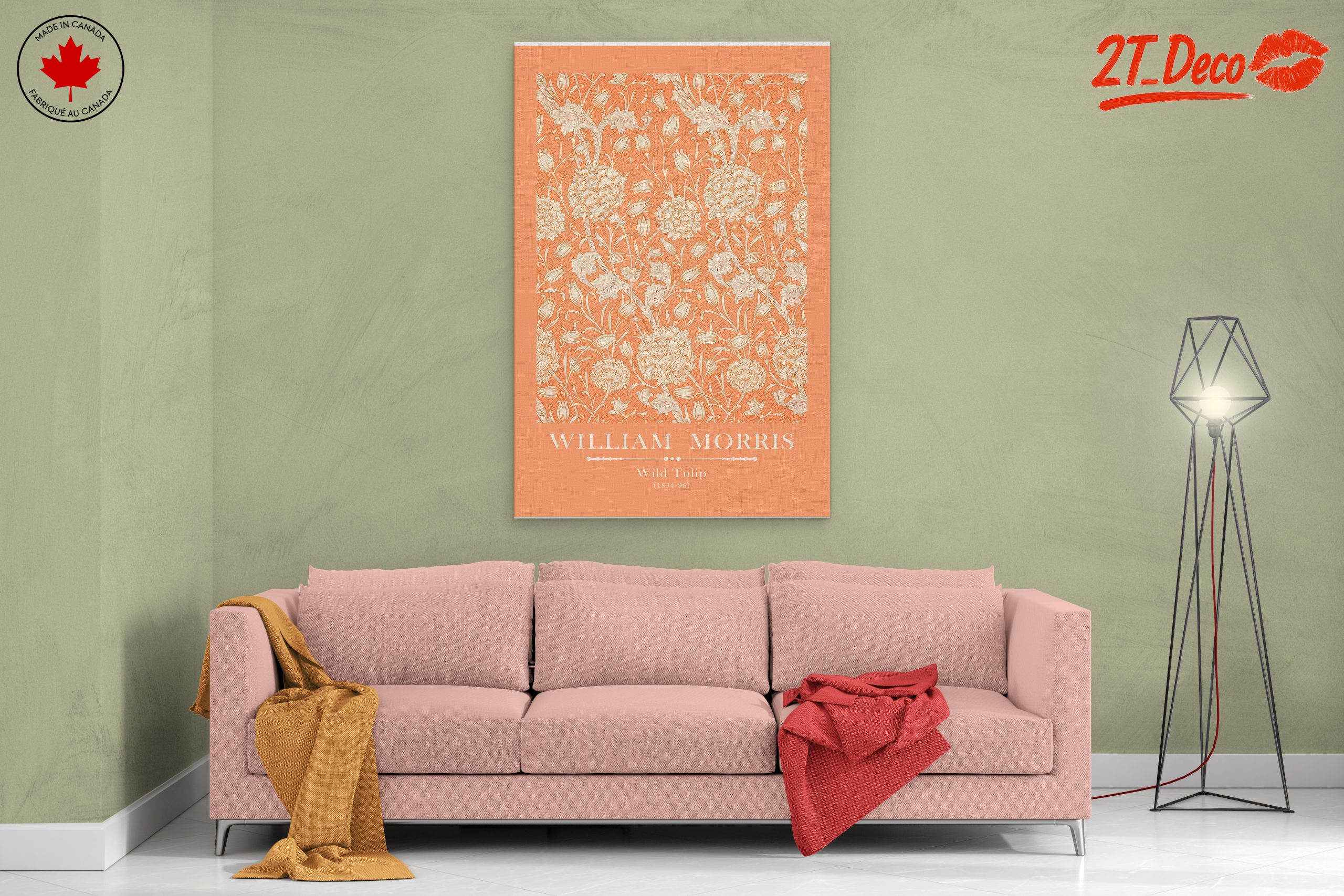 William Morris Wild Tulip Floral Design Art - Image 2
