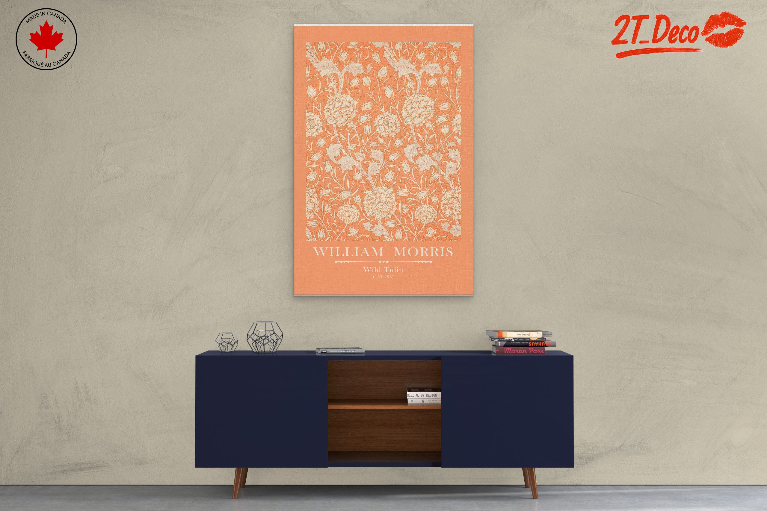 William Morris Wild Tulip Floral Design Art - Image 3