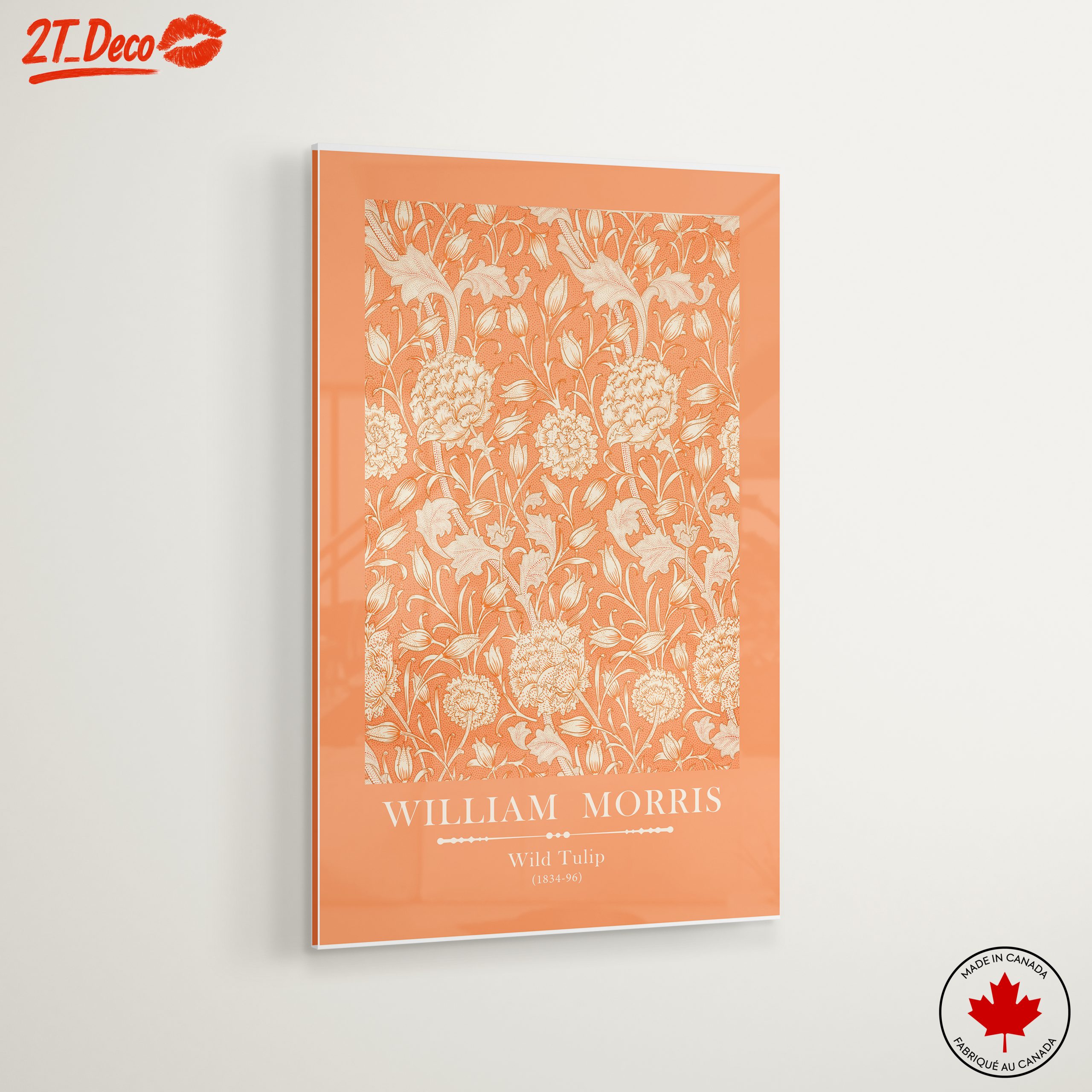 William Morris Wild Tulip Floral Design Art - Image 6