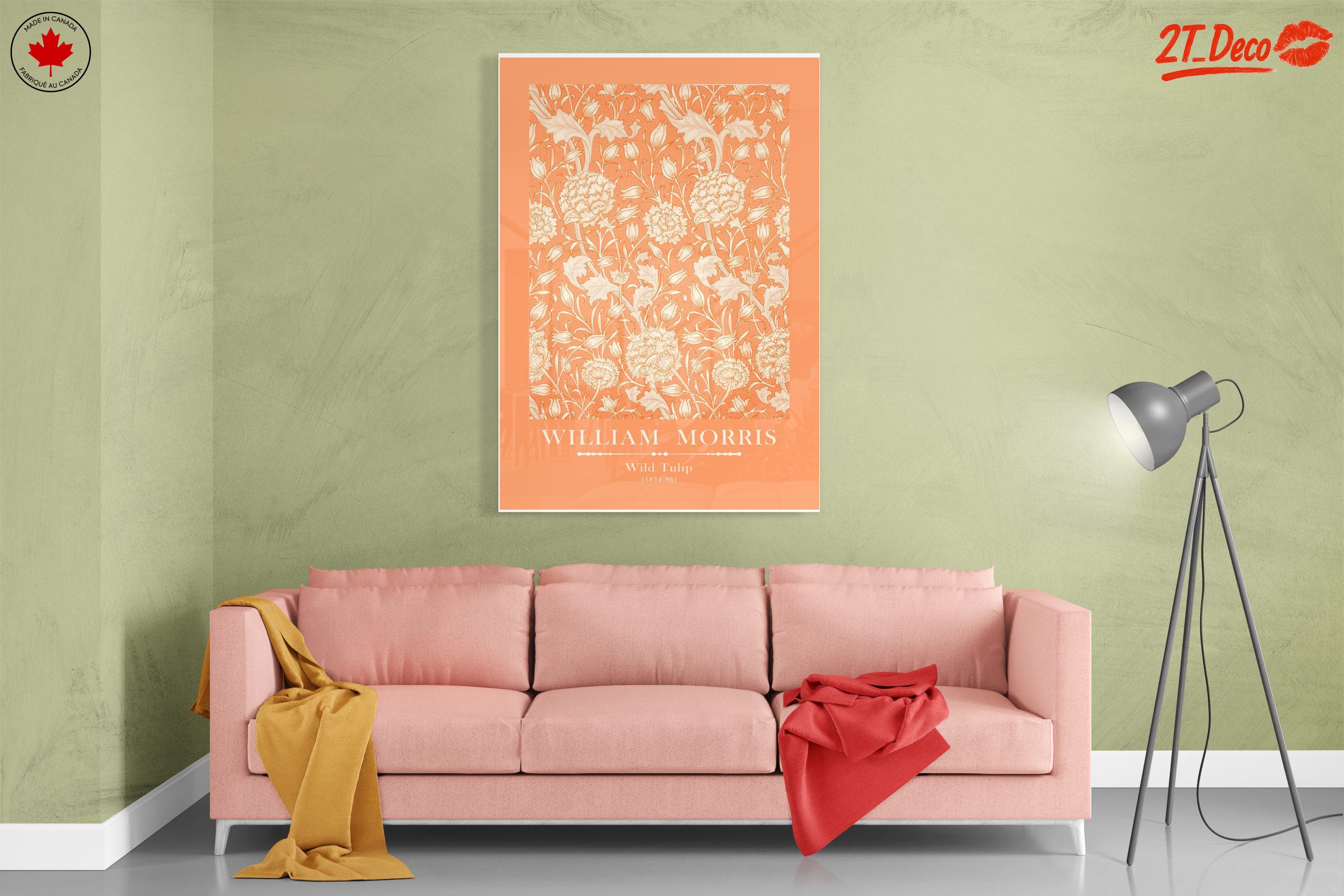 William Morris Wild Tulip Floral Design Art - Image 7