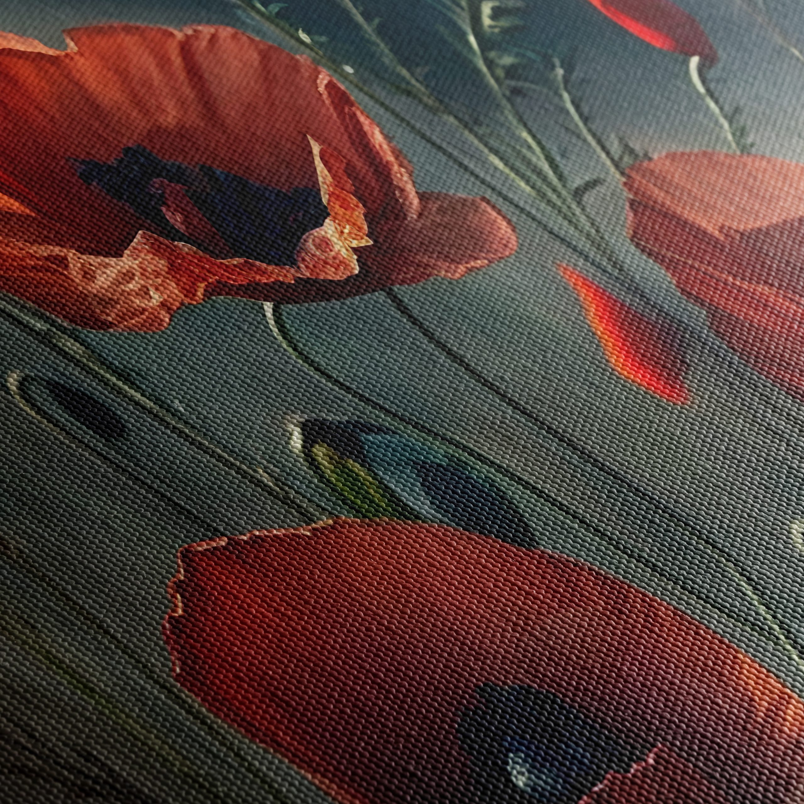 Elegant Botanical Poppy Artwork - Image 5