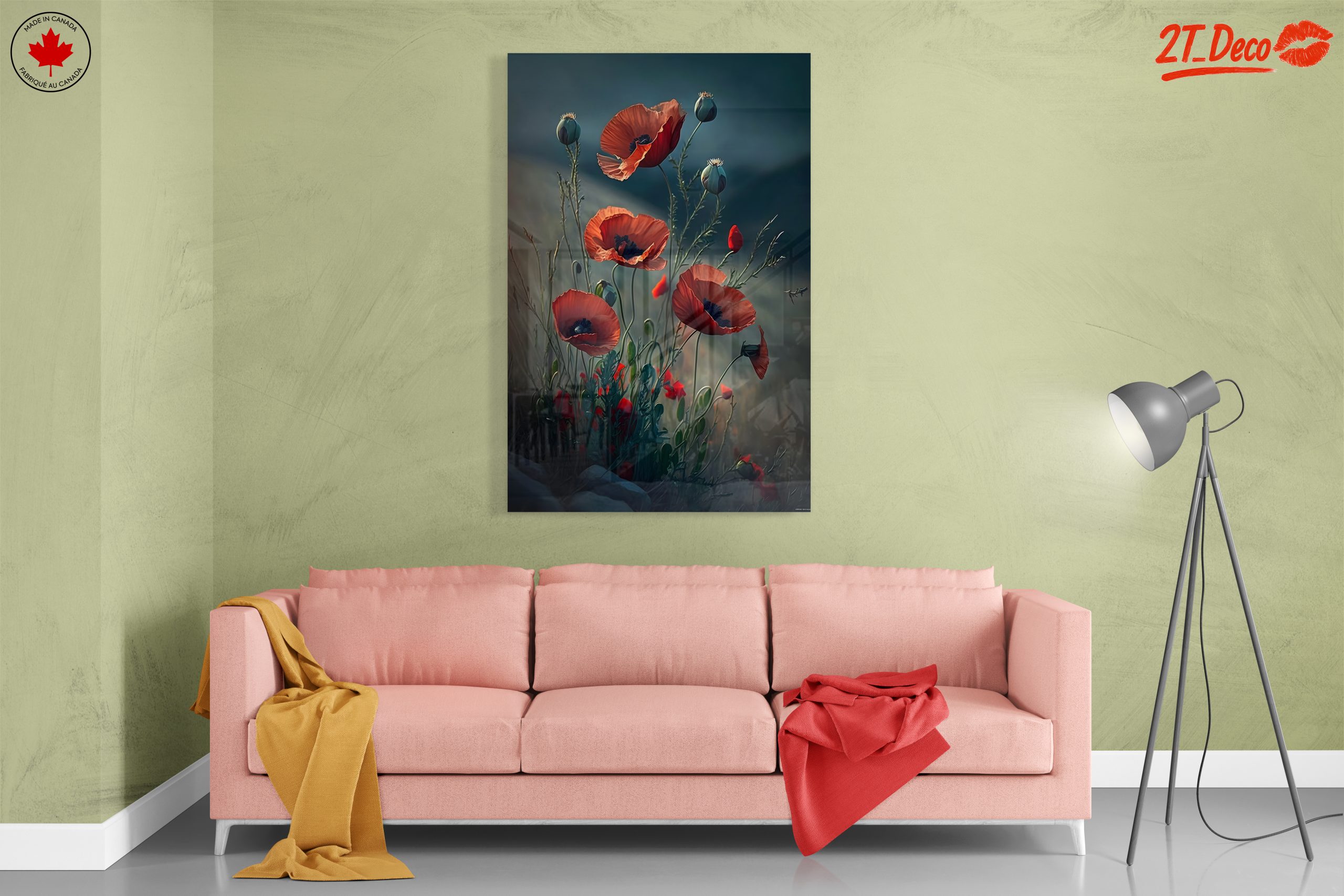 Elegant Botanical Poppy Artwork - Image 7