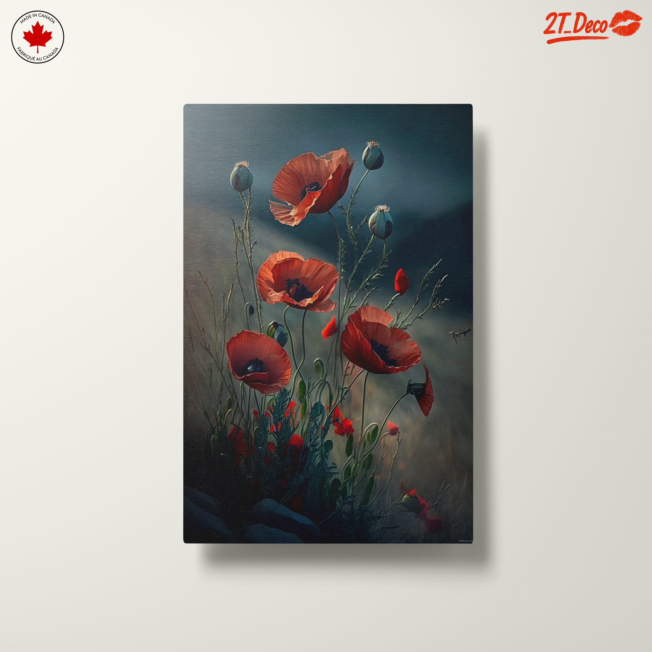 Elegant Botanical Poppy Artwork - Image 10