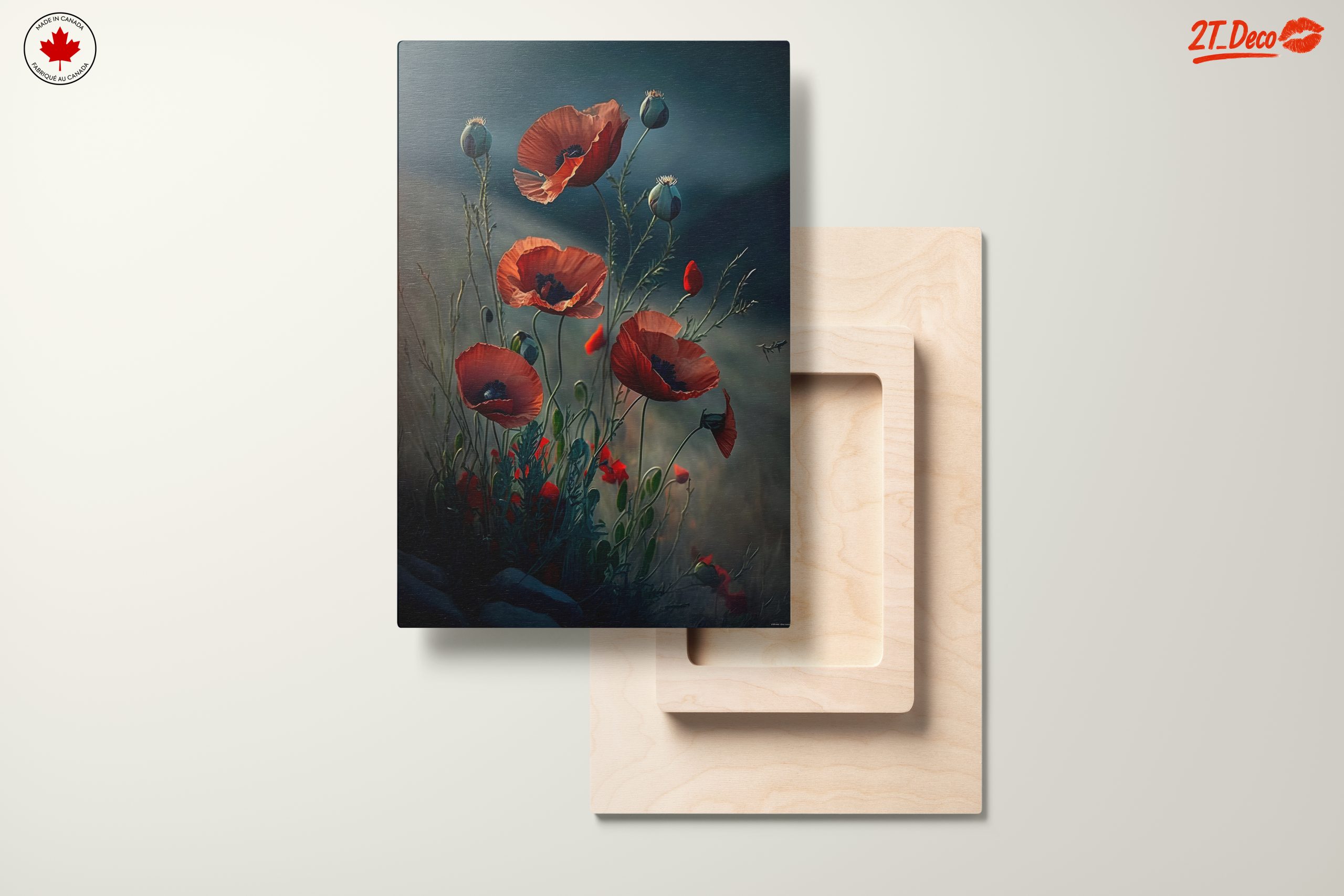 Elegant Botanical Poppy Artwork - Image 11