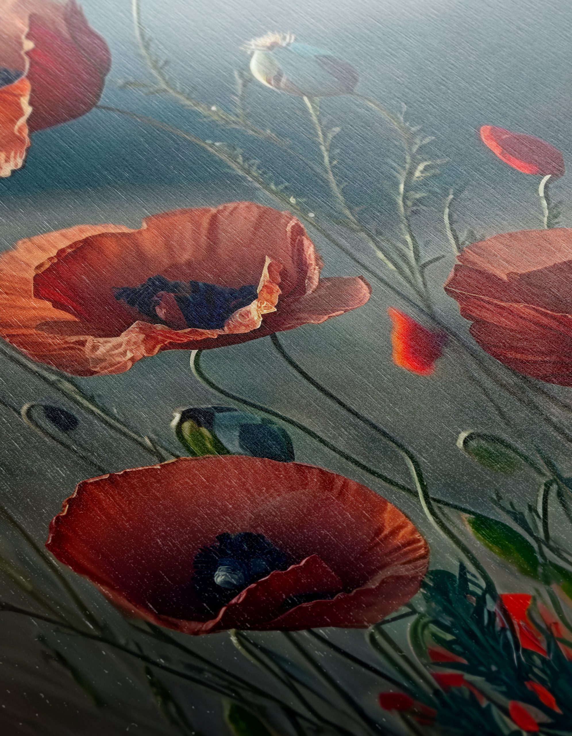 Elegant Botanical Poppy Artwork - Image 12