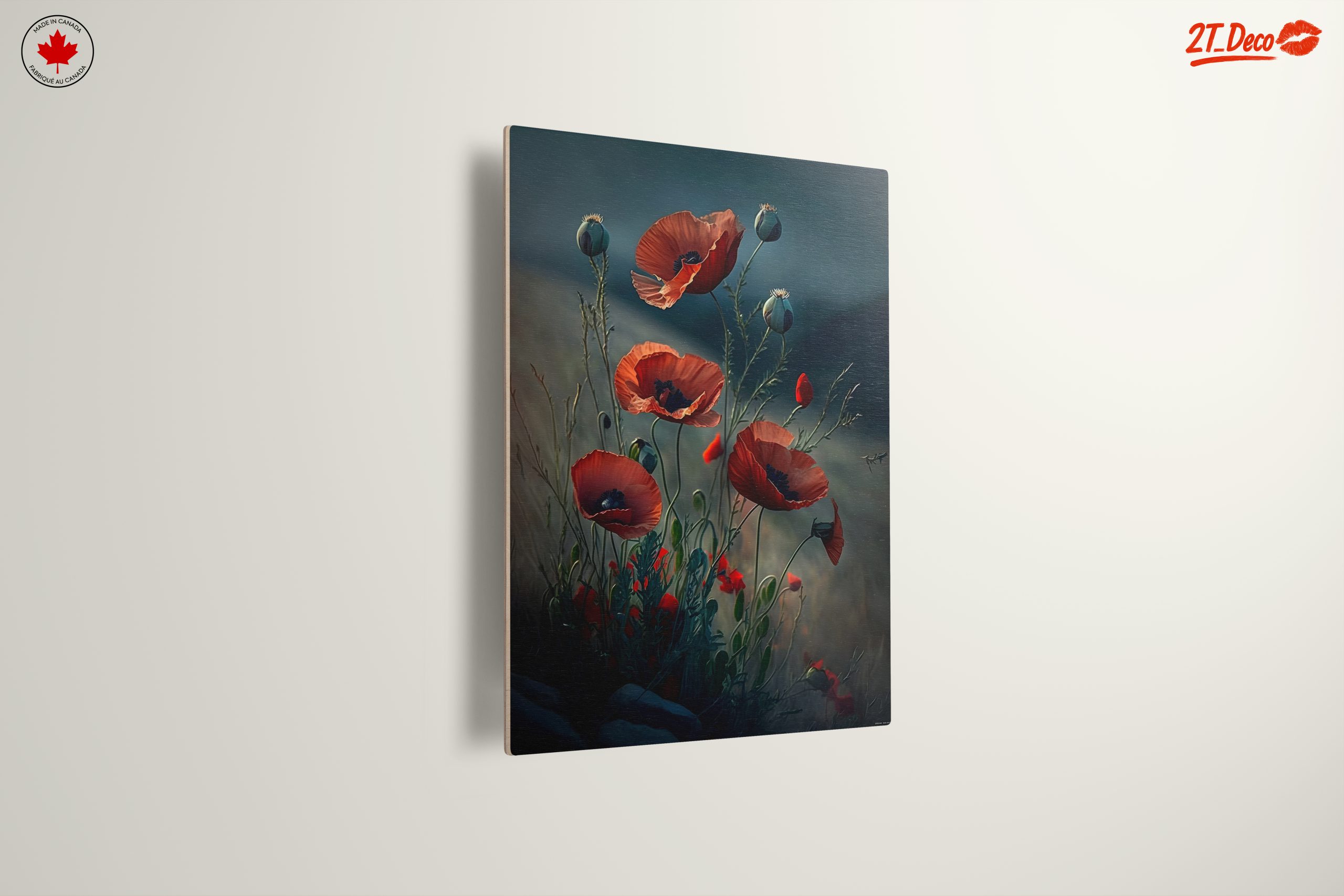 Elegant Botanical Poppy Artwork - Image 13