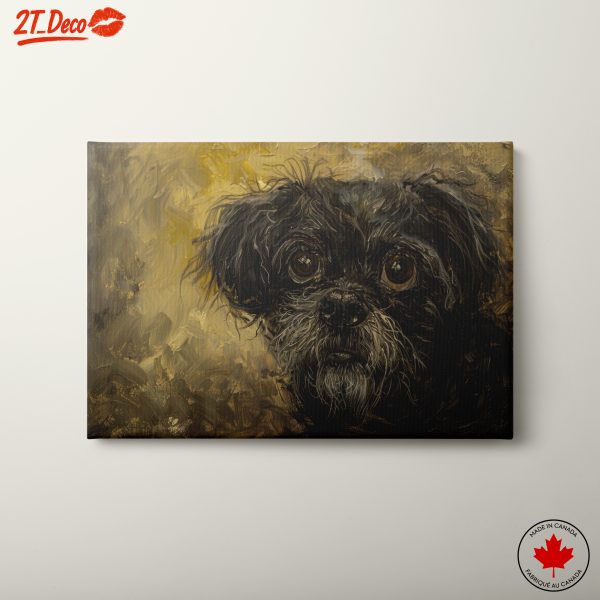Charming Dog Portrait in Artistic Style