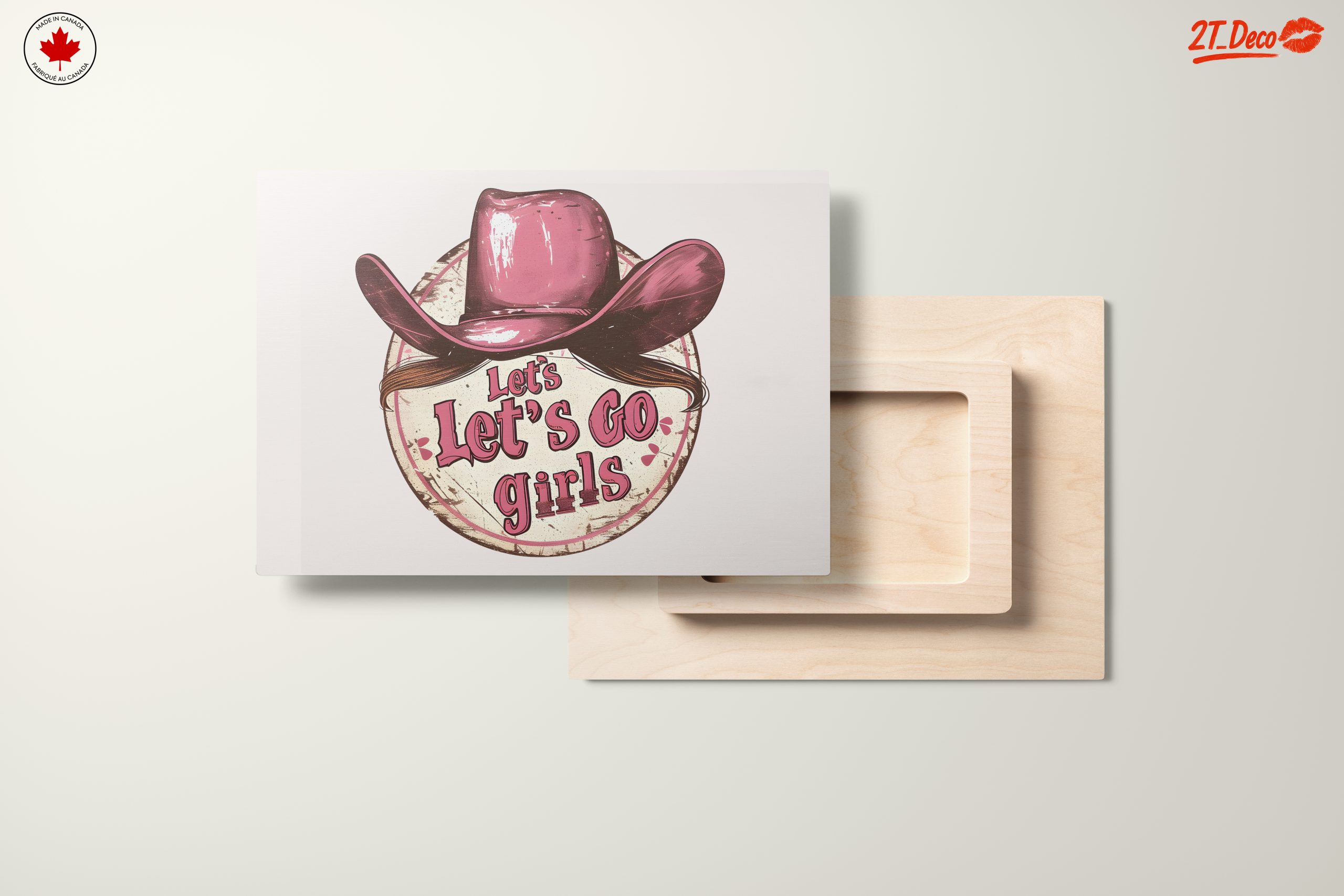 Let's Go Girls Retro Cowgirl Art - Image 11