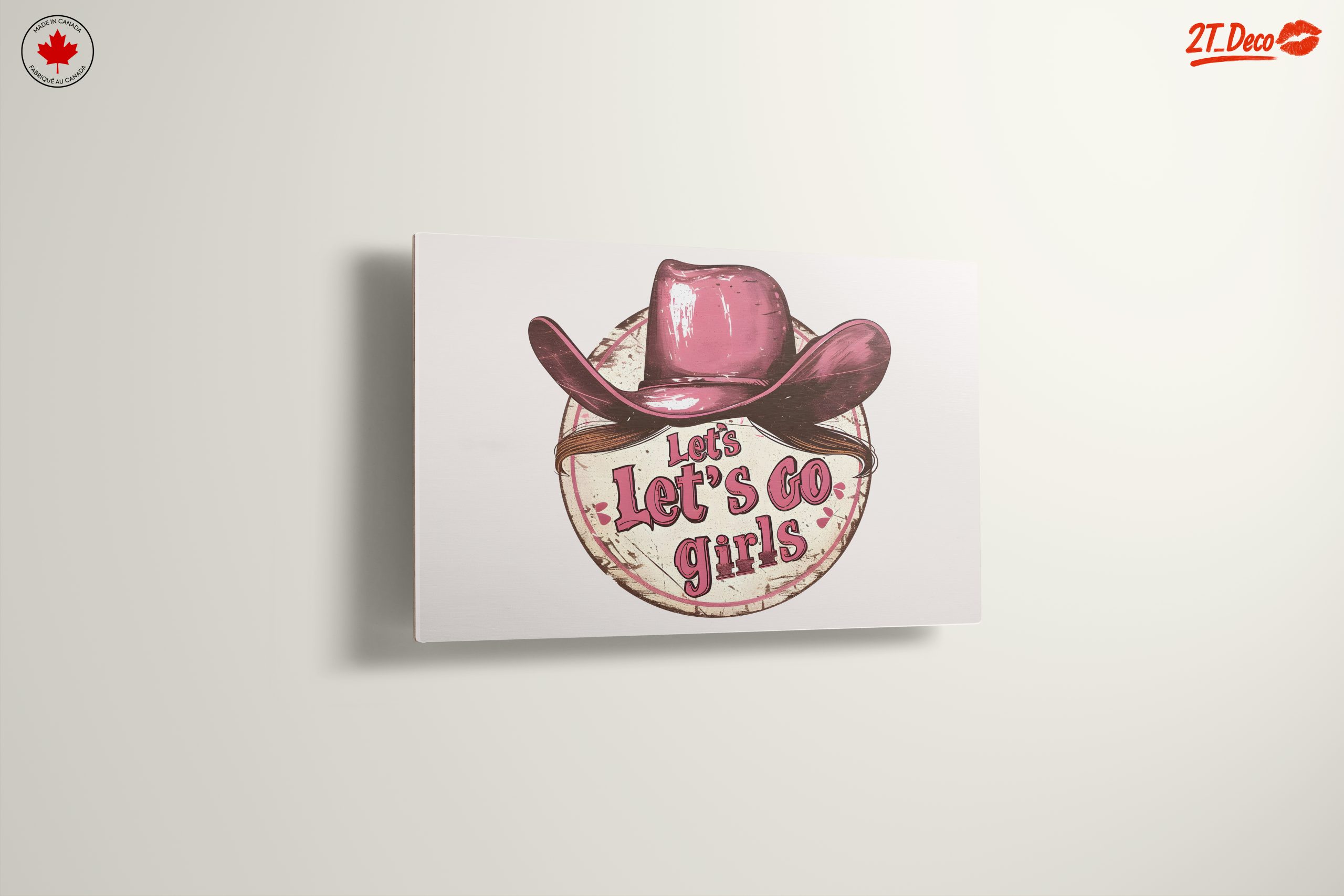 Let's Go Girls Retro Cowgirl Art - Image 13