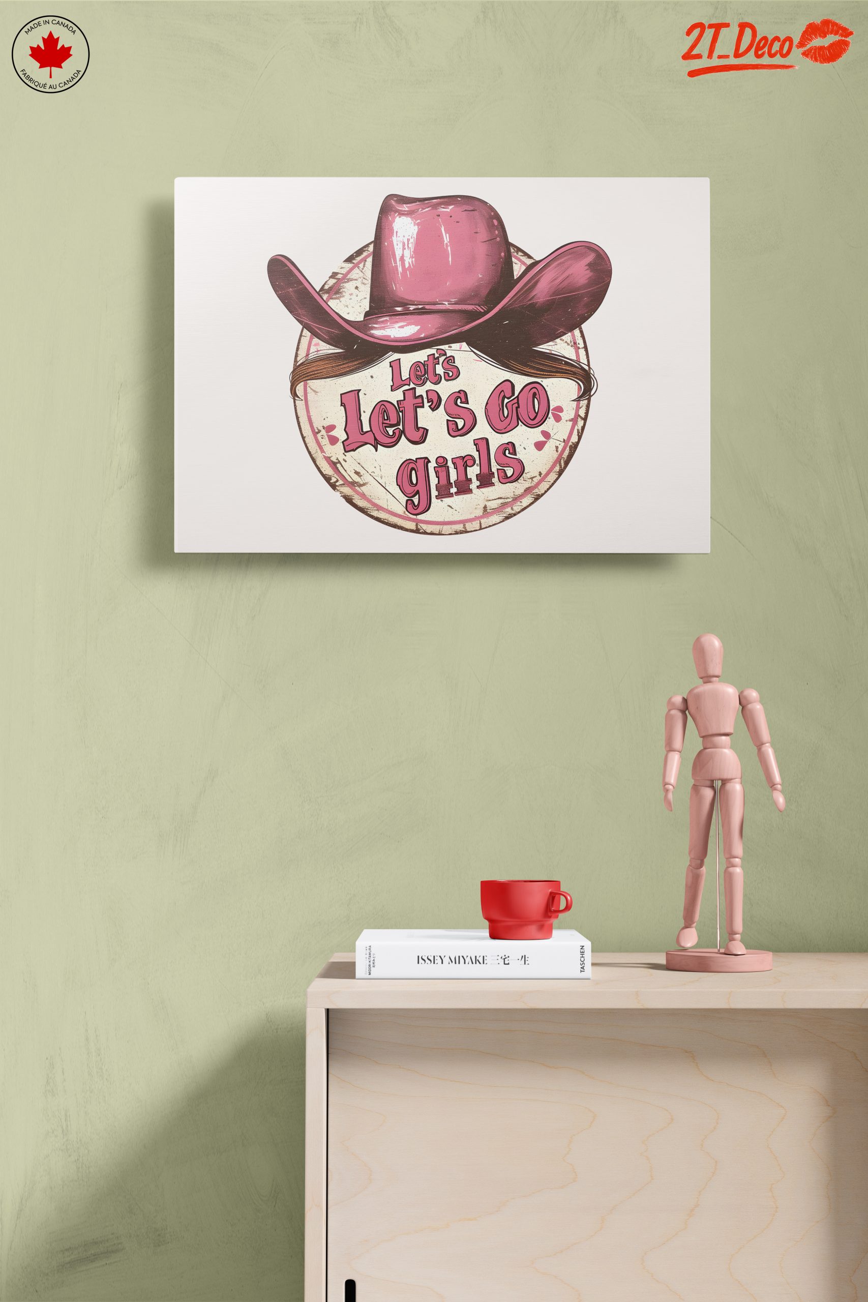 Let's Go Girls Retro Cowgirl Art - Image 14