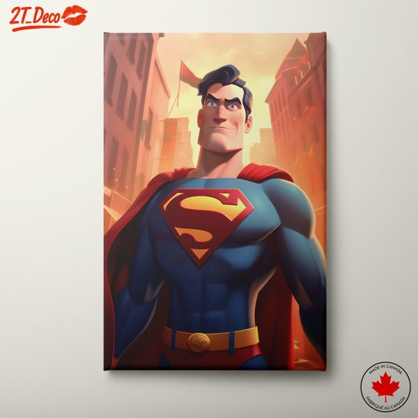 Heroic Animated Superhero Character Artwork