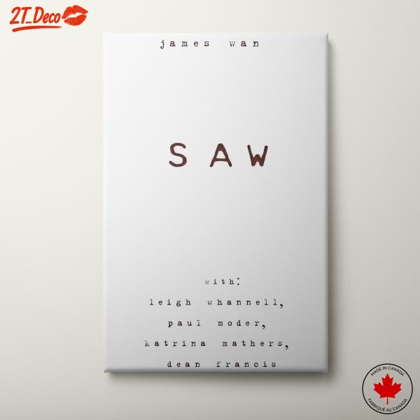 James Wan's Saw Movie Poster Artwork