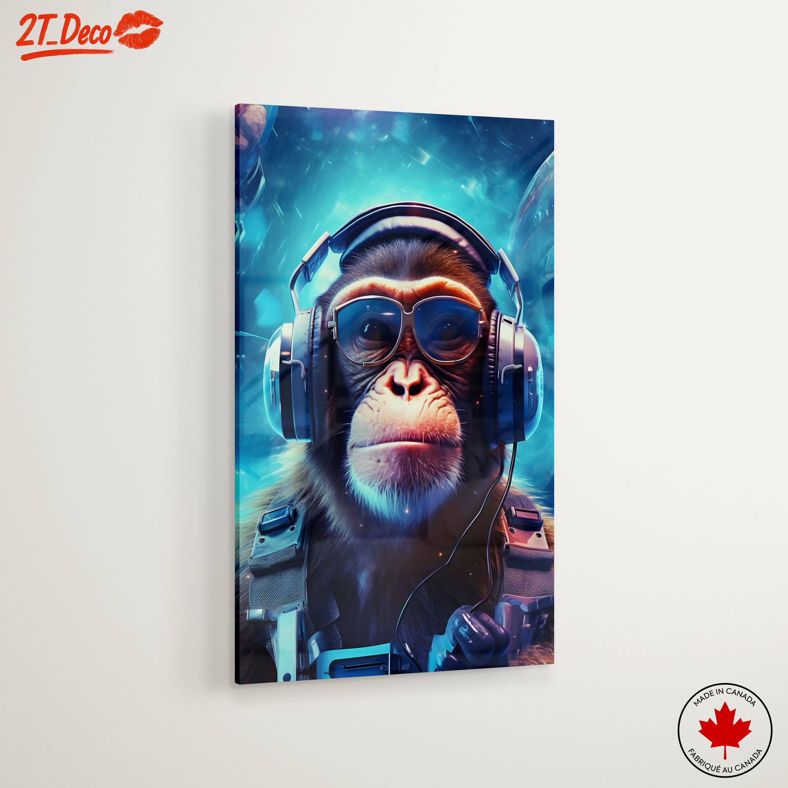 Stylish Monkey in Headphones and Sunglasses - Image 6