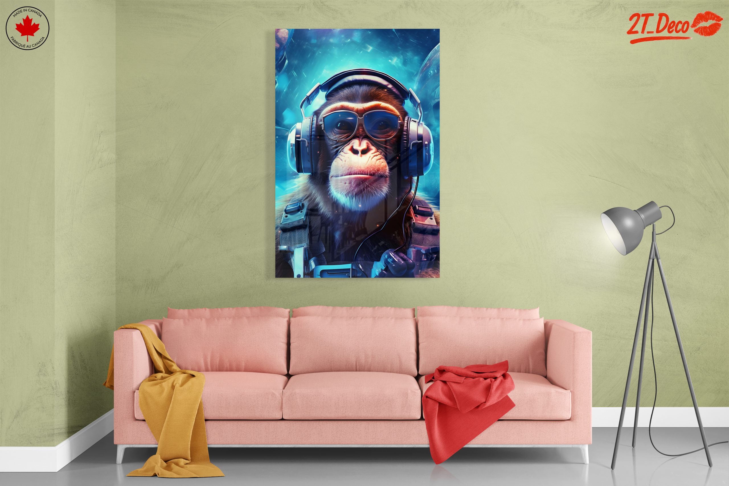 Stylish Monkey in Headphones and Sunglasses - Image 7