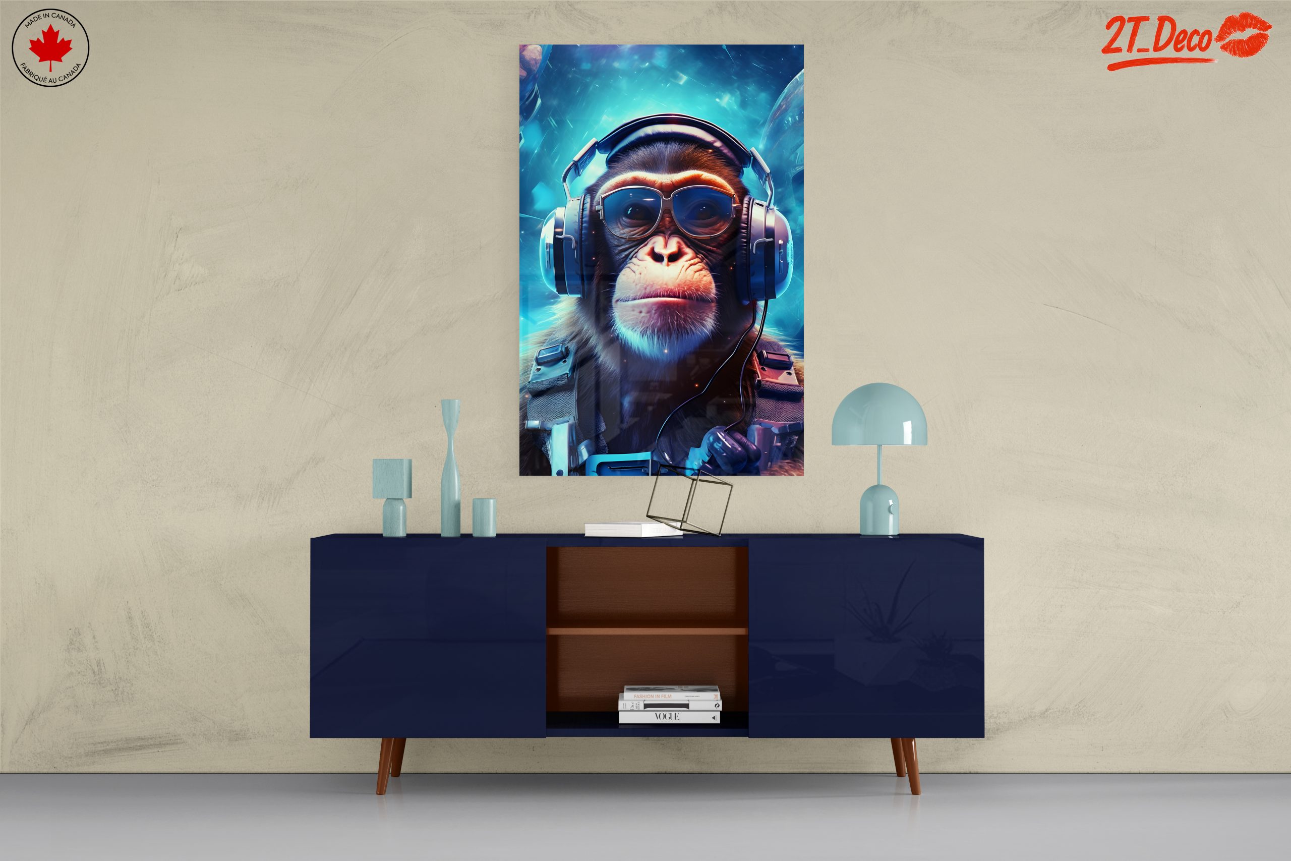 Stylish Monkey in Headphones and Sunglasses - Image 8