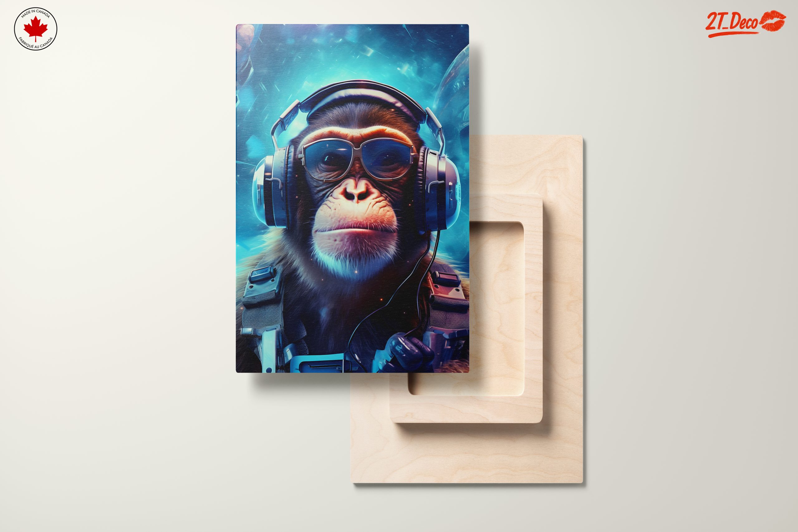 Stylish Monkey in Headphones and Sunglasses - Image 11