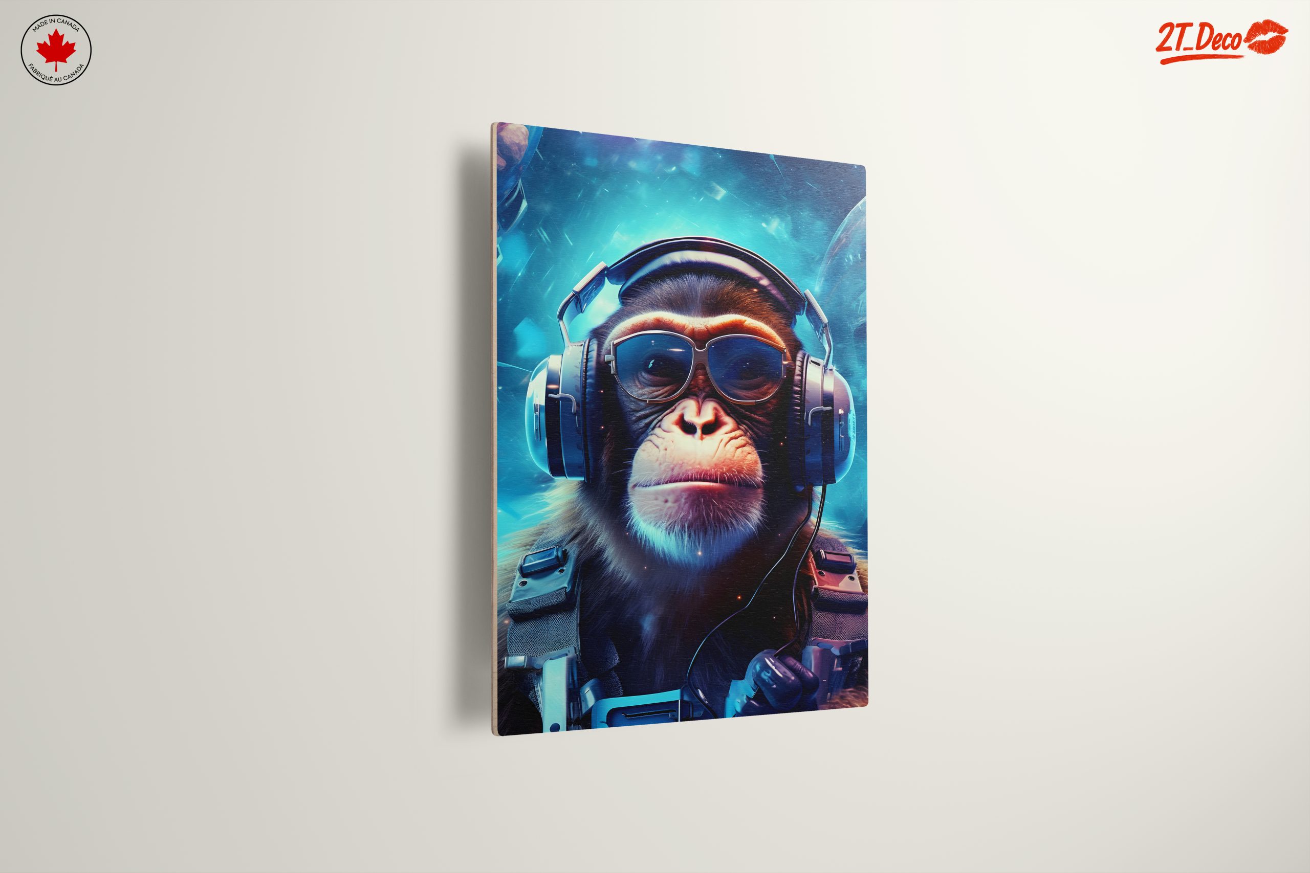 Stylish Monkey in Headphones and Sunglasses - Image 13