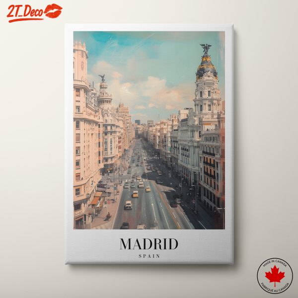 Madrid Cityscape View of Contemporary Architecture