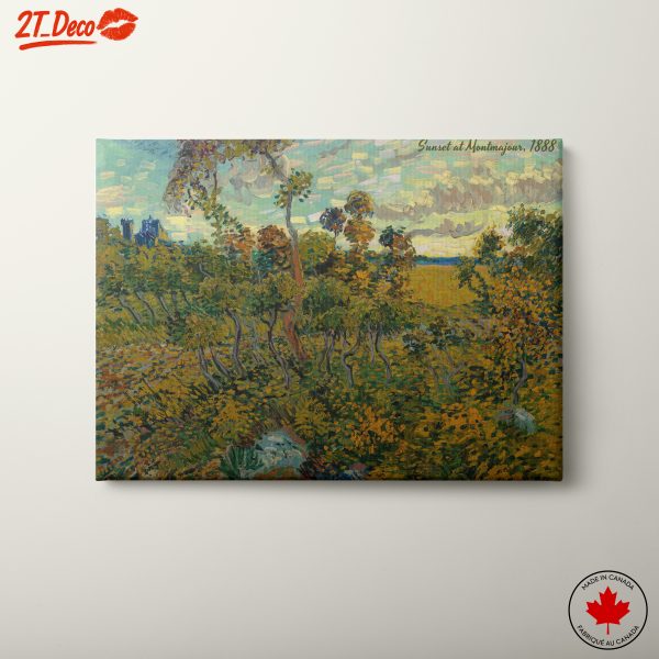 Sunset at Montmajour by Van Gogh