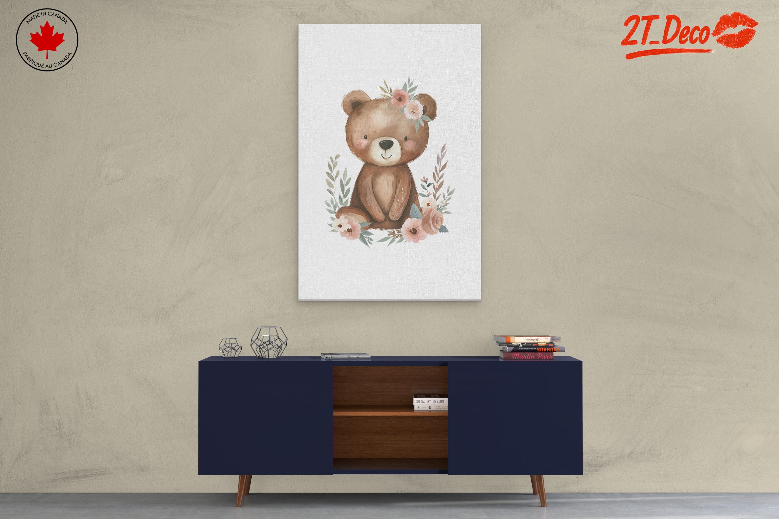 Charming Bear Surrounded by Flowers - Image 3