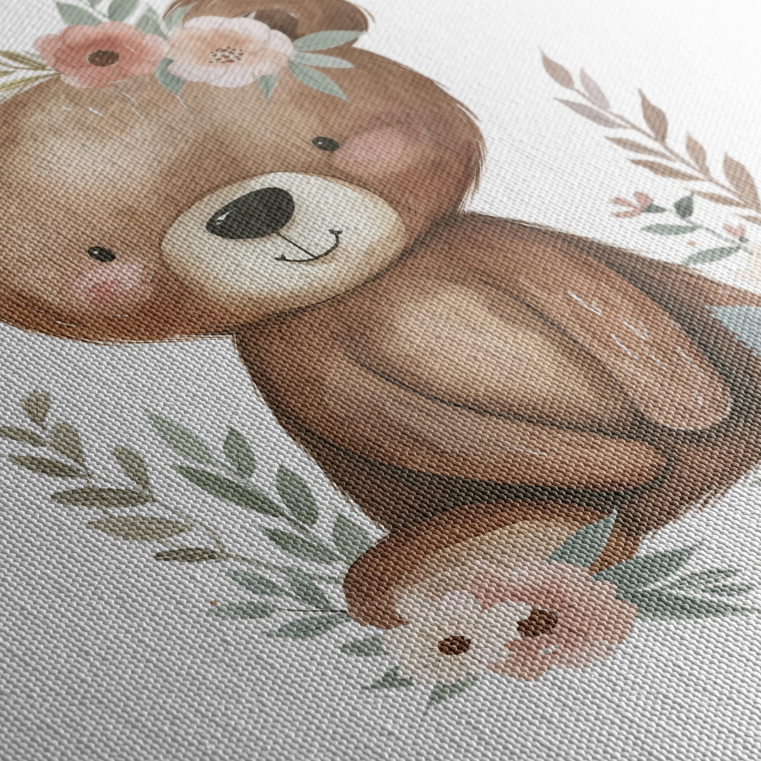 Charming Bear Surrounded by Flowers - Image 5