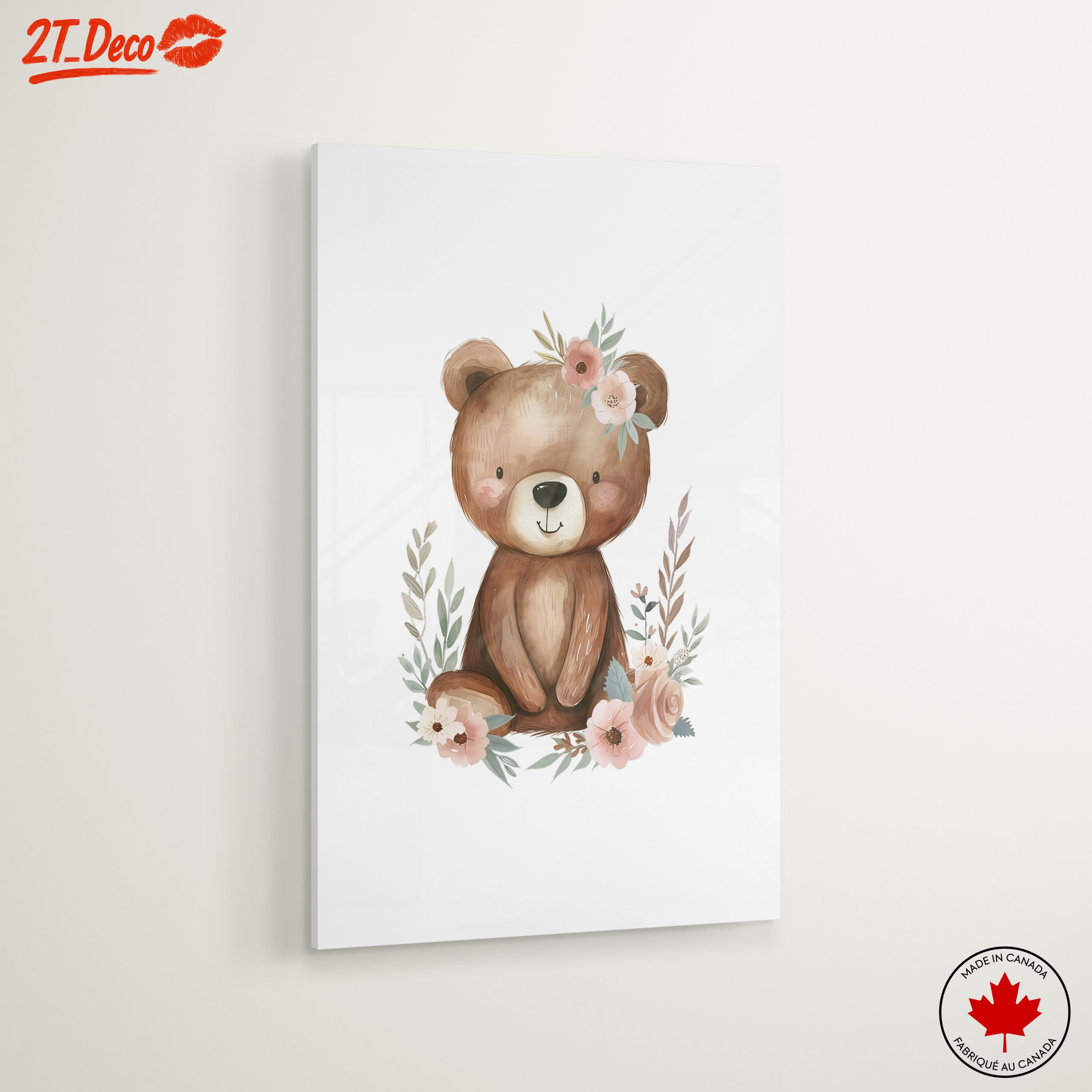Charming Bear Surrounded by Flowers - Image 6