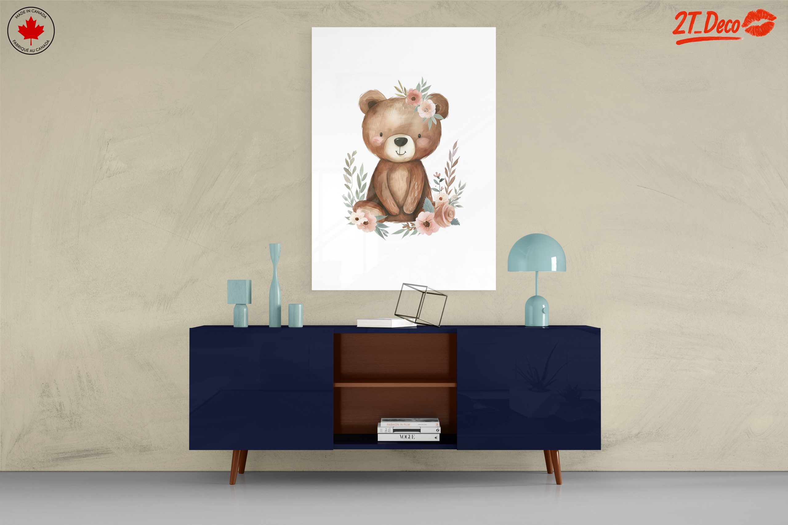 Charming Bear Surrounded by Flowers - Image 8