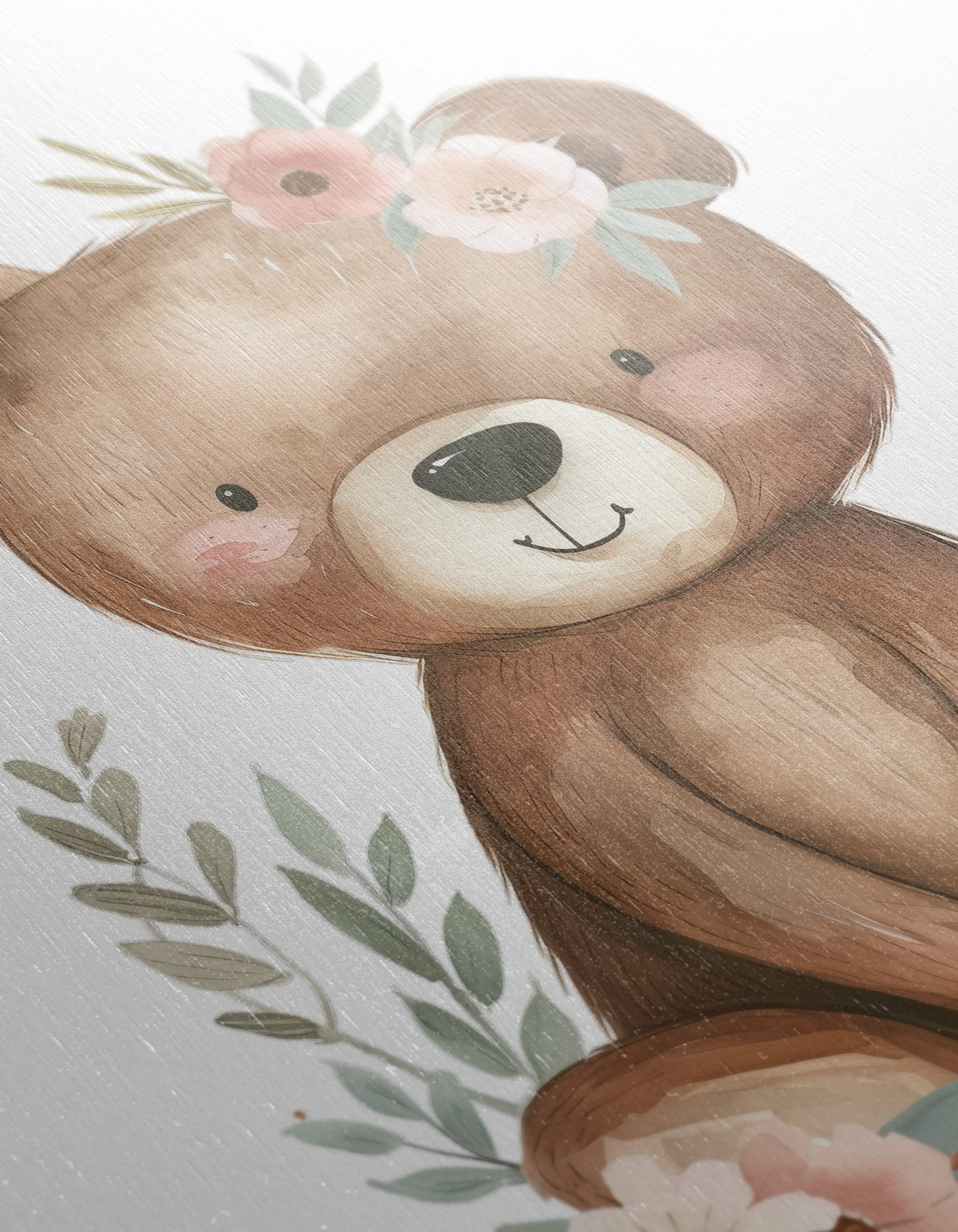 Charming Bear Surrounded by Flowers - Image 12