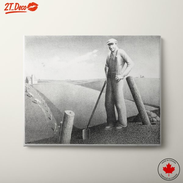 Contemporary Portrait of a Farmer in a Rural Landscape