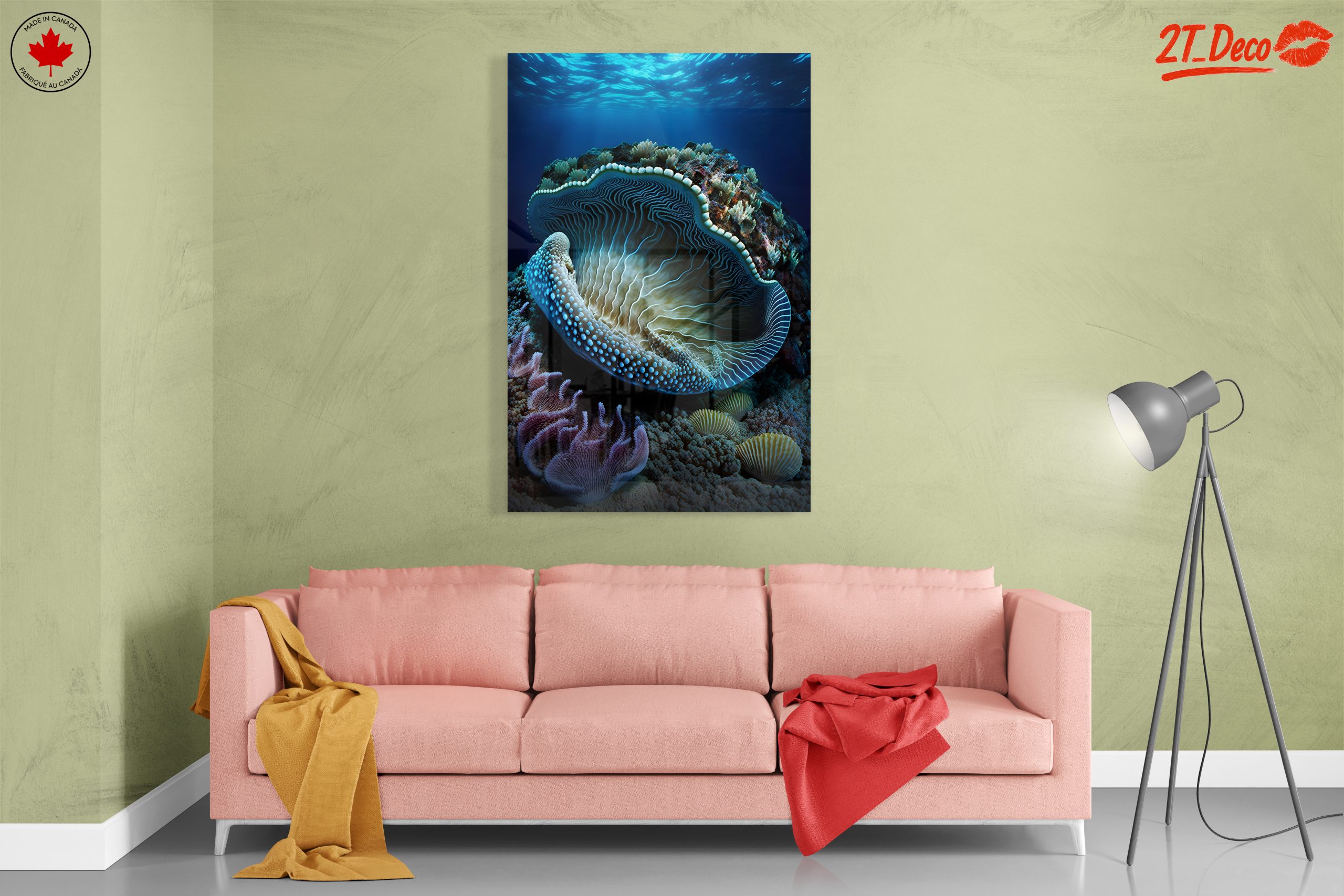 Stunning Abstract Marine Life Scene - Image 7