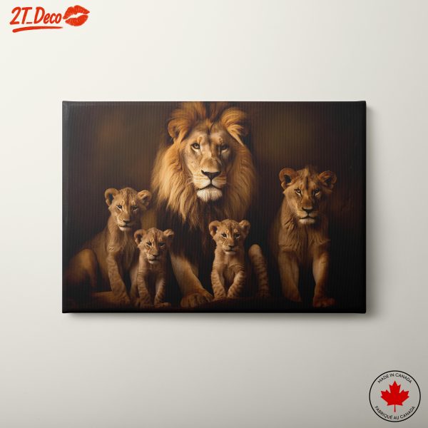 Majestic Lion Family Portrait 4