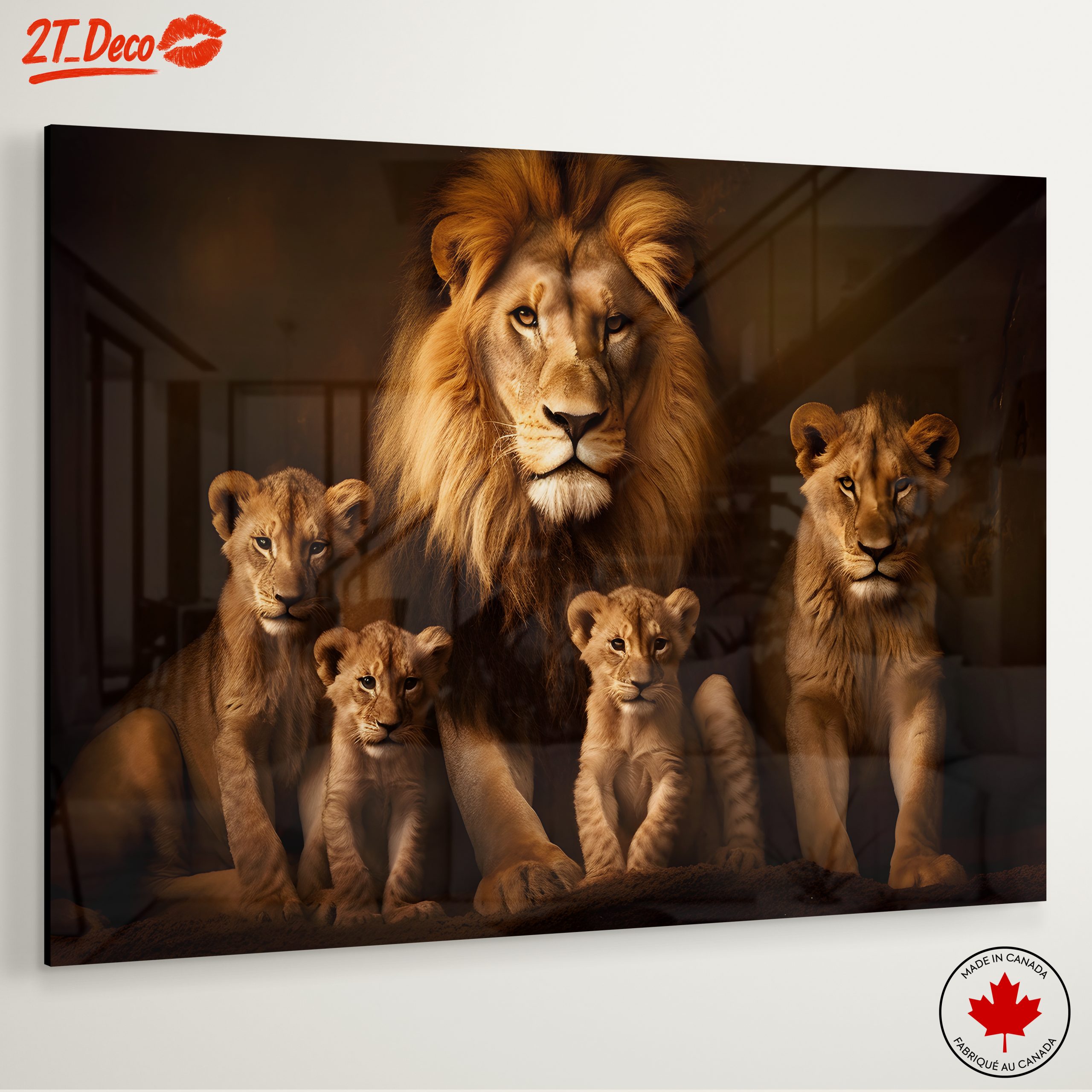 Majestic Lion Family Portrait 4 - Image 6
