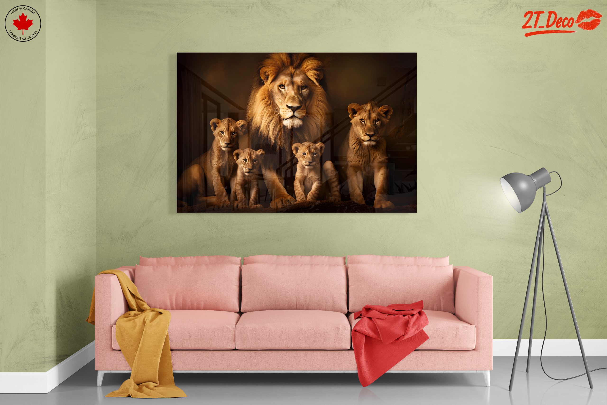 Majestic Lion Family Portrait 4 - Image 7