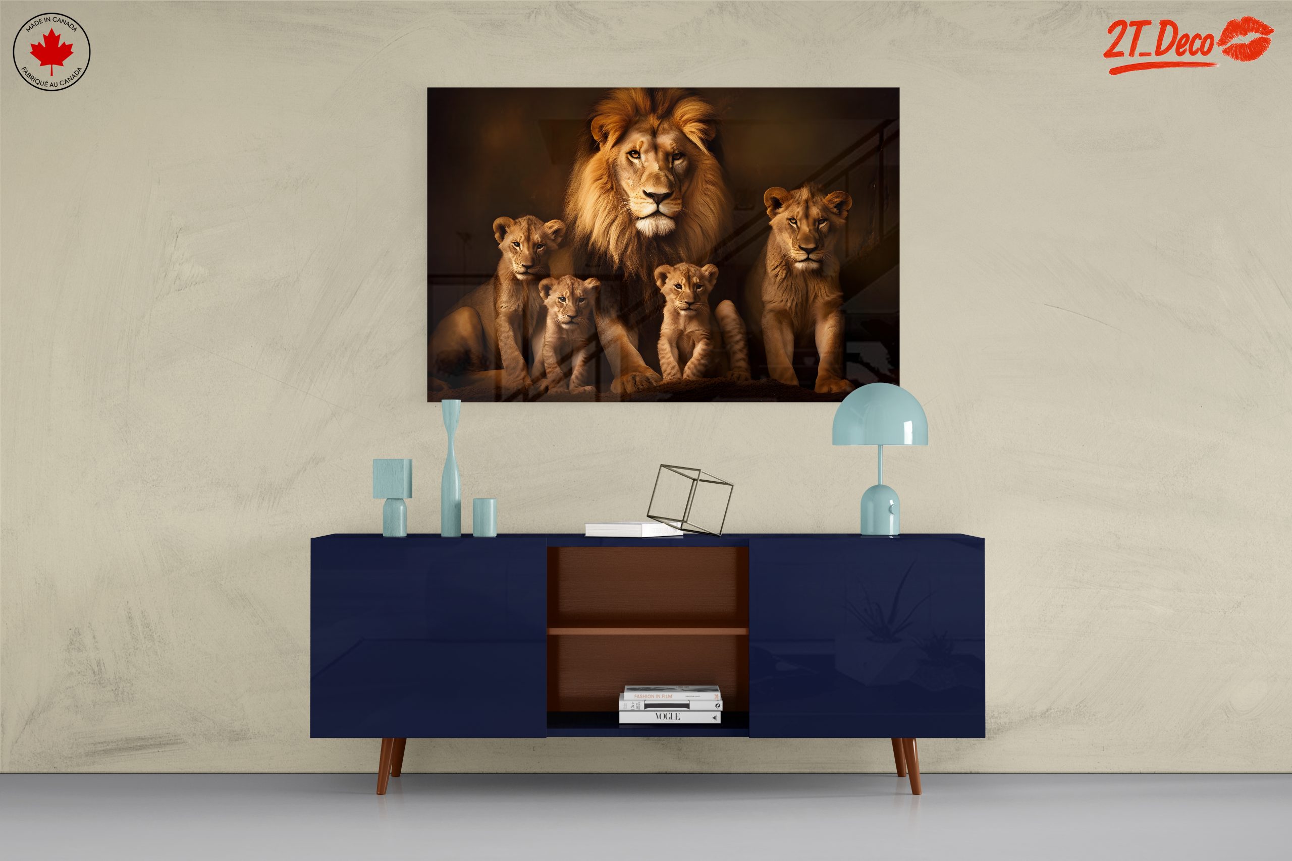 Majestic Lion Family Portrait 4 - Image 8