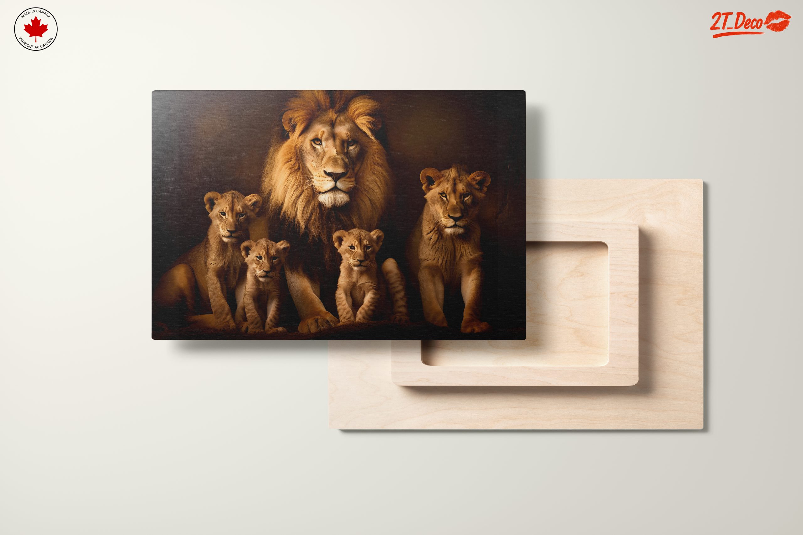 Majestic Lion Family Portrait 4 - Image 11