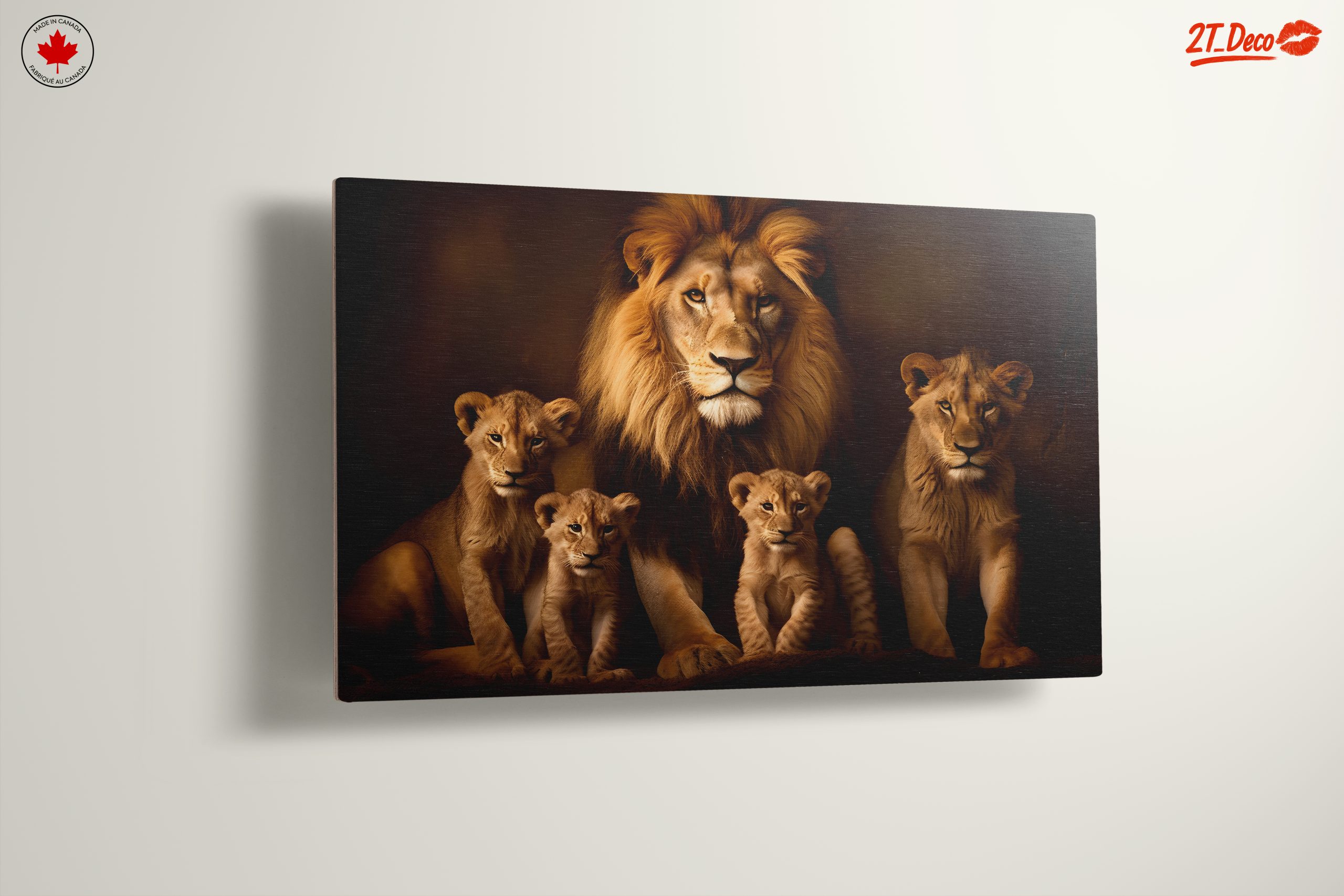 Majestic Lion Family Portrait 4 - Image 13