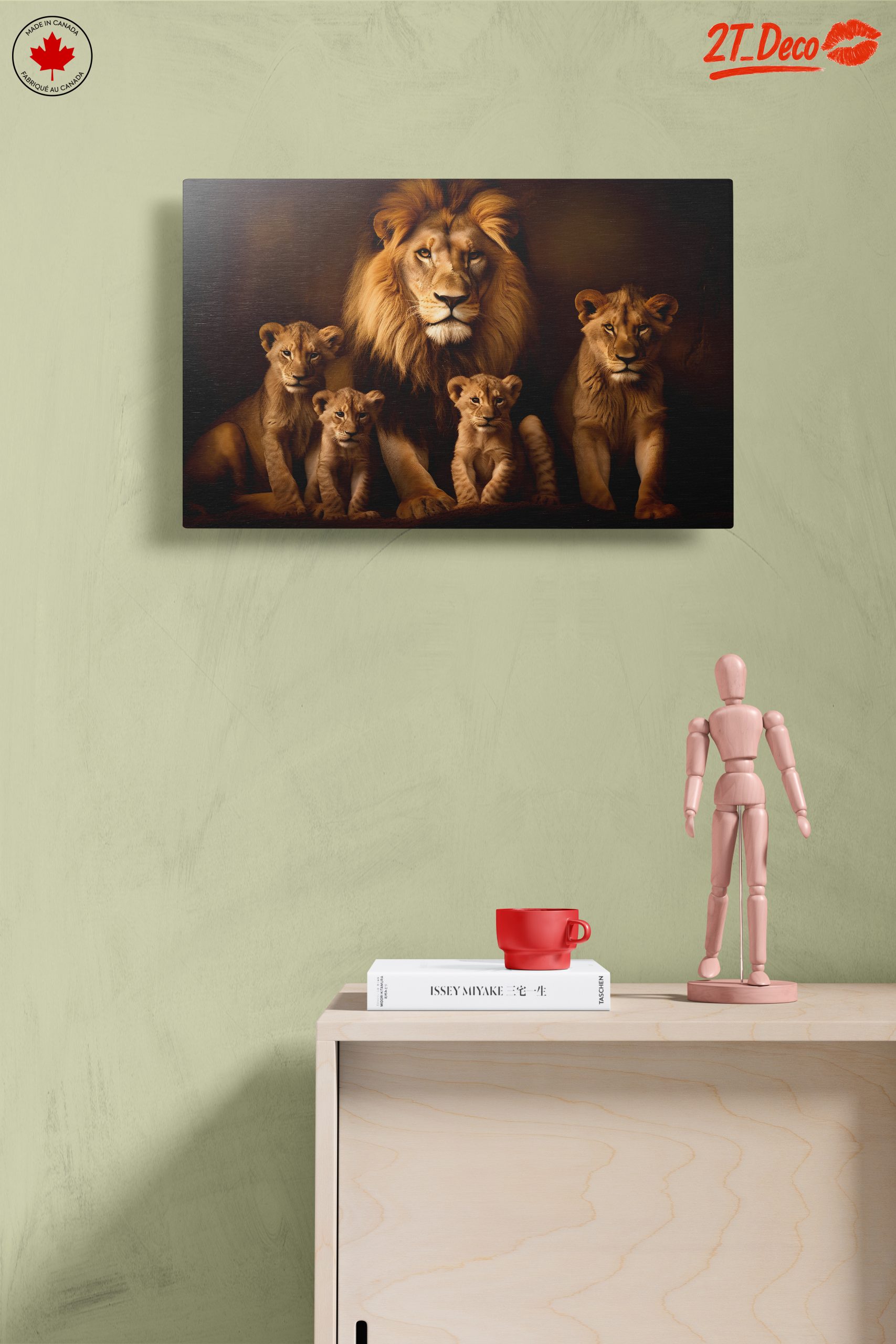 Majestic Lion Family Portrait 4 - Image 14